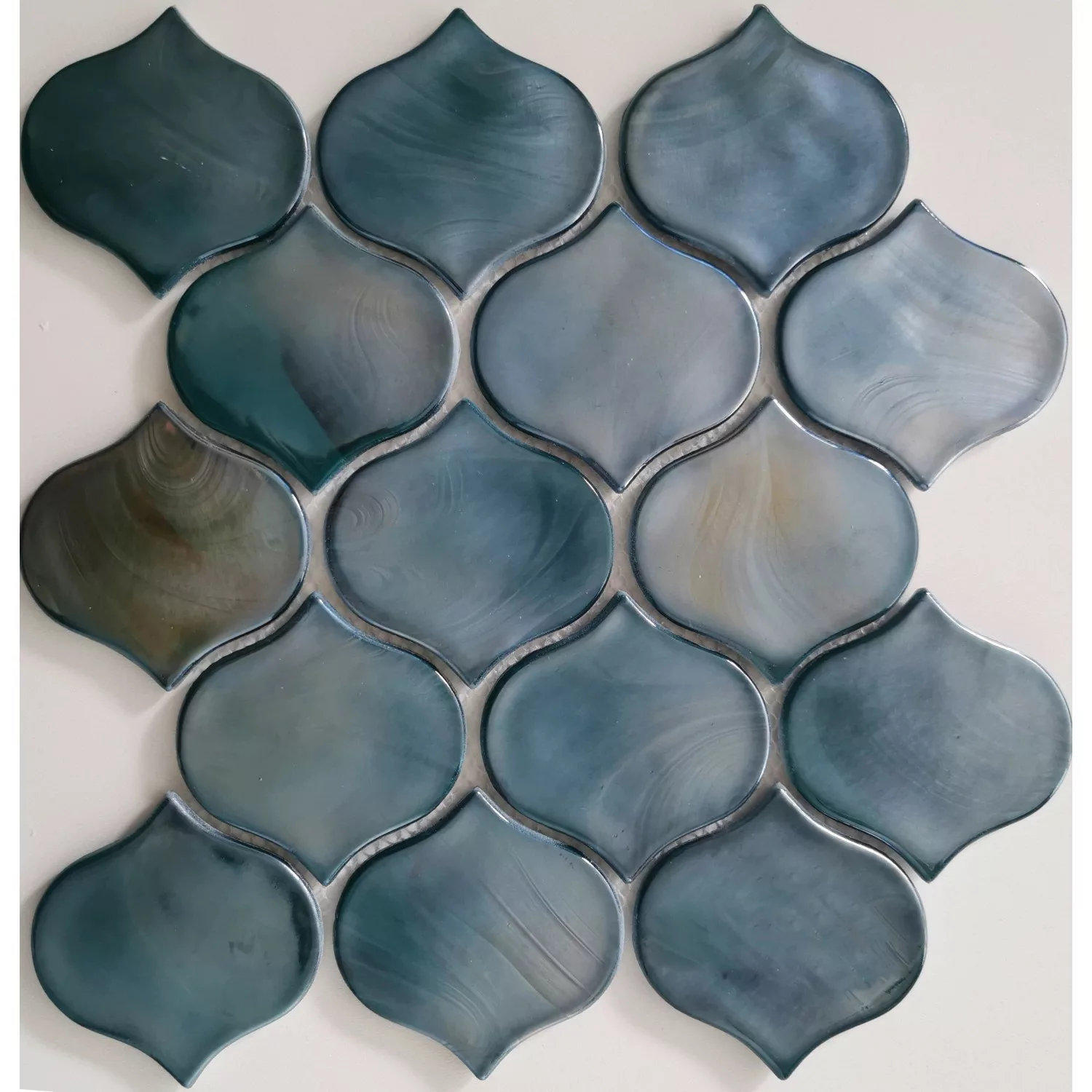 Mosaikmatte Cadiz Arabesque Keramik Grün 26,4 cm x 28,3 cm günstig online kaufen