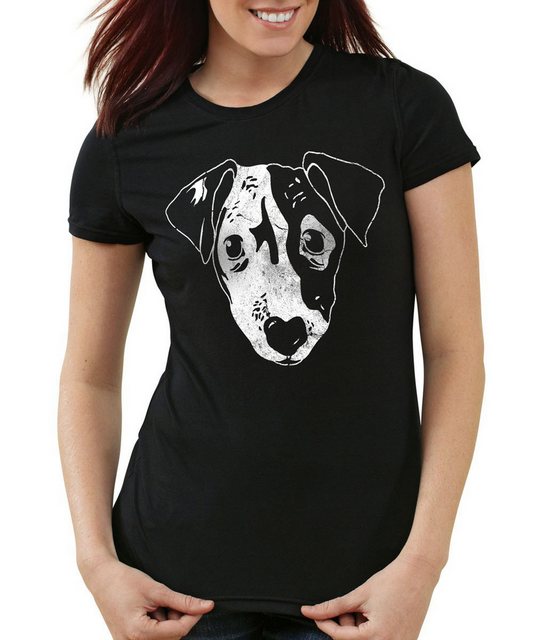 style3 T-Shirt Dog Hund Haustier Tier jack russel terrier Hundegesicht kopf günstig online kaufen