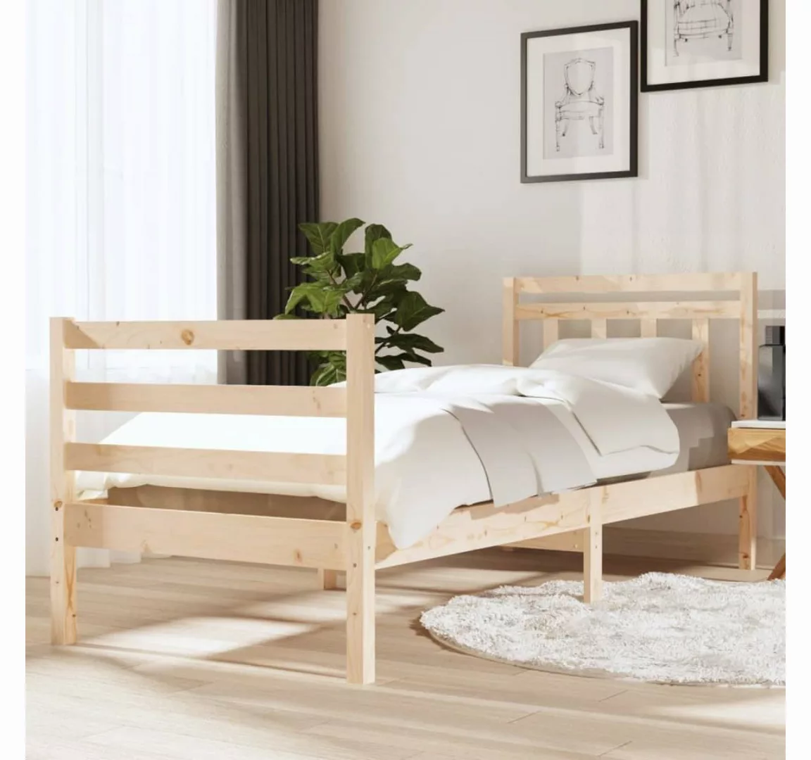 vidaXL Bett Massivholzbett 90x200 cm günstig online kaufen