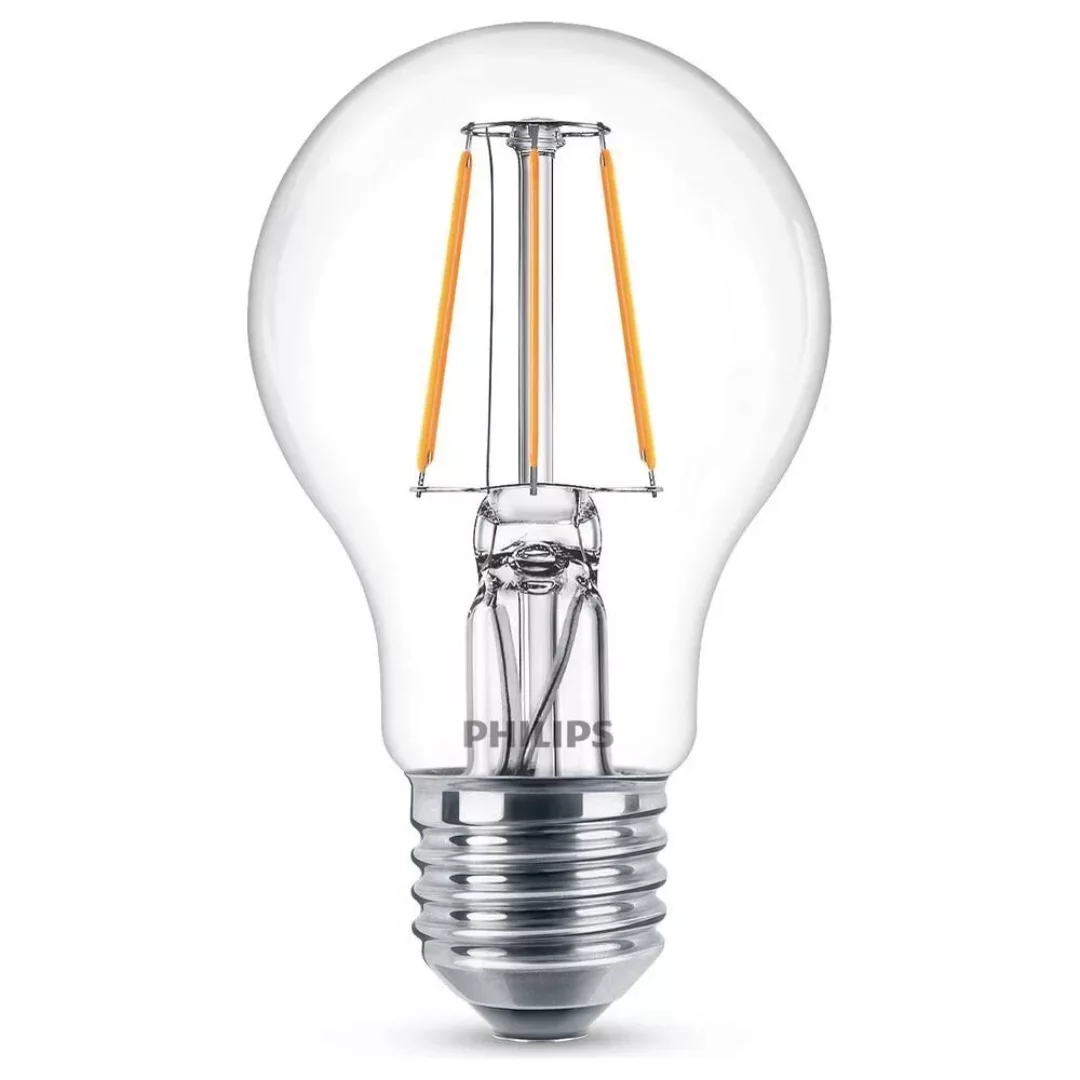 Philips LED Filament Lampe ersetzt 40W E27 Birne - A60 4,3W 470lm 2700K Dre günstig online kaufen