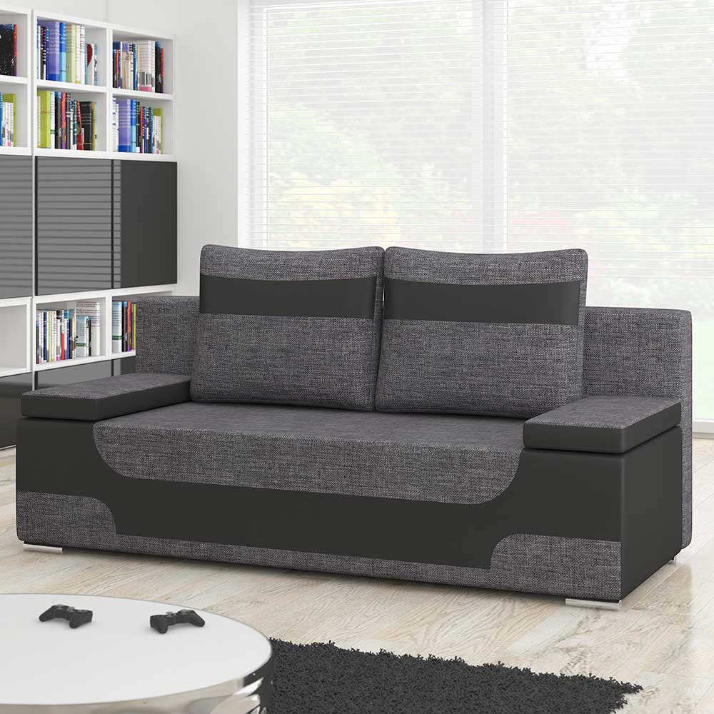 Schlafsofa Zweisitzer Schlafsofa in modernem Design 90 cm hoch günstig online kaufen