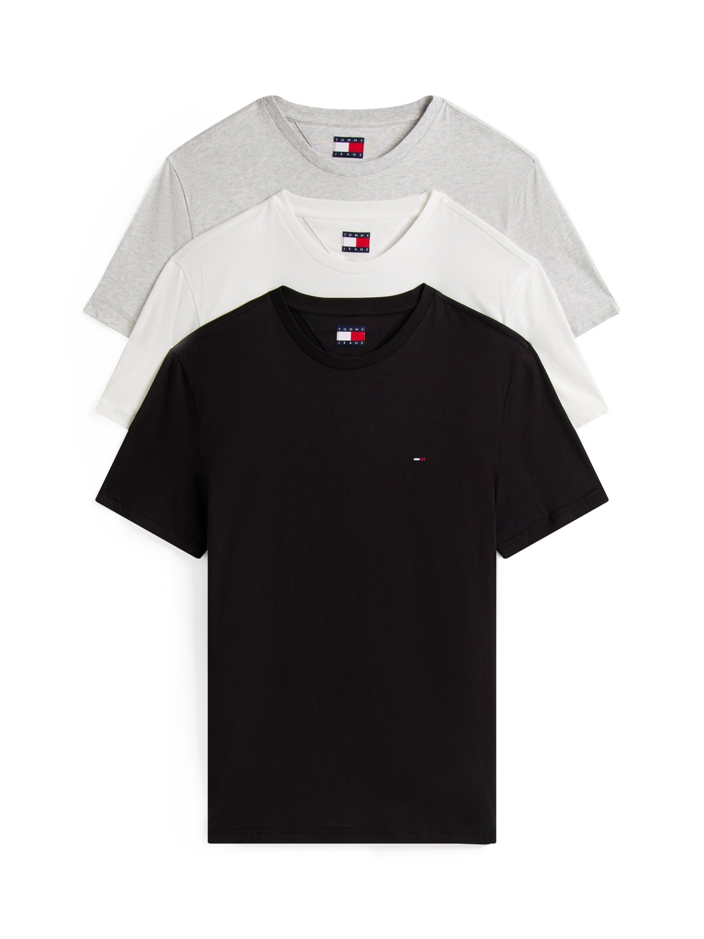 Tommy Jeans T-Shirt "TJM XSLIM 3 PACK TEE", Mit Rundhalsausschnitt günstig online kaufen
