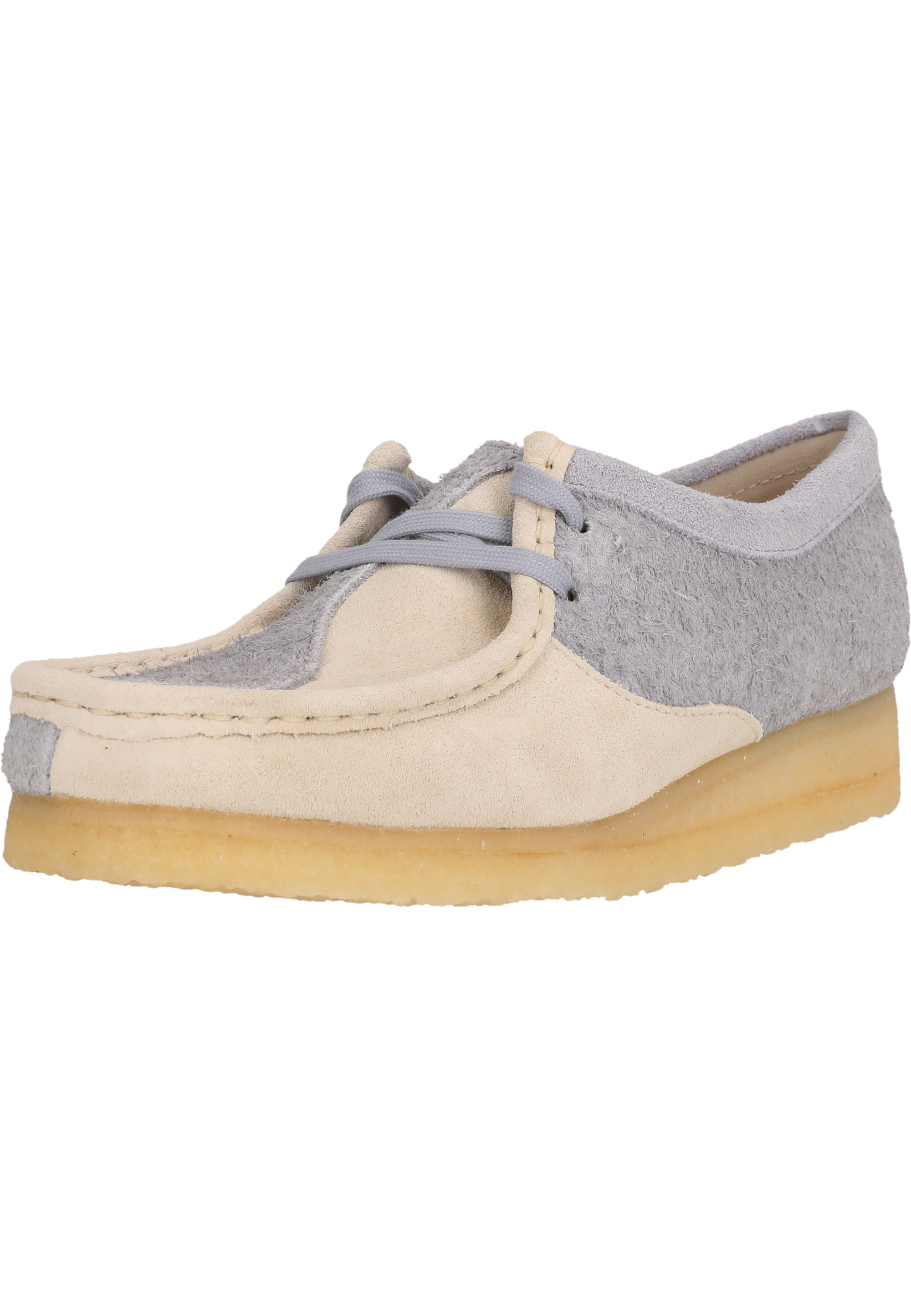 Clarks Schnürschuh "Wallabee", im kultigen Wildlederdesign mit texturiertem günstig online kaufen