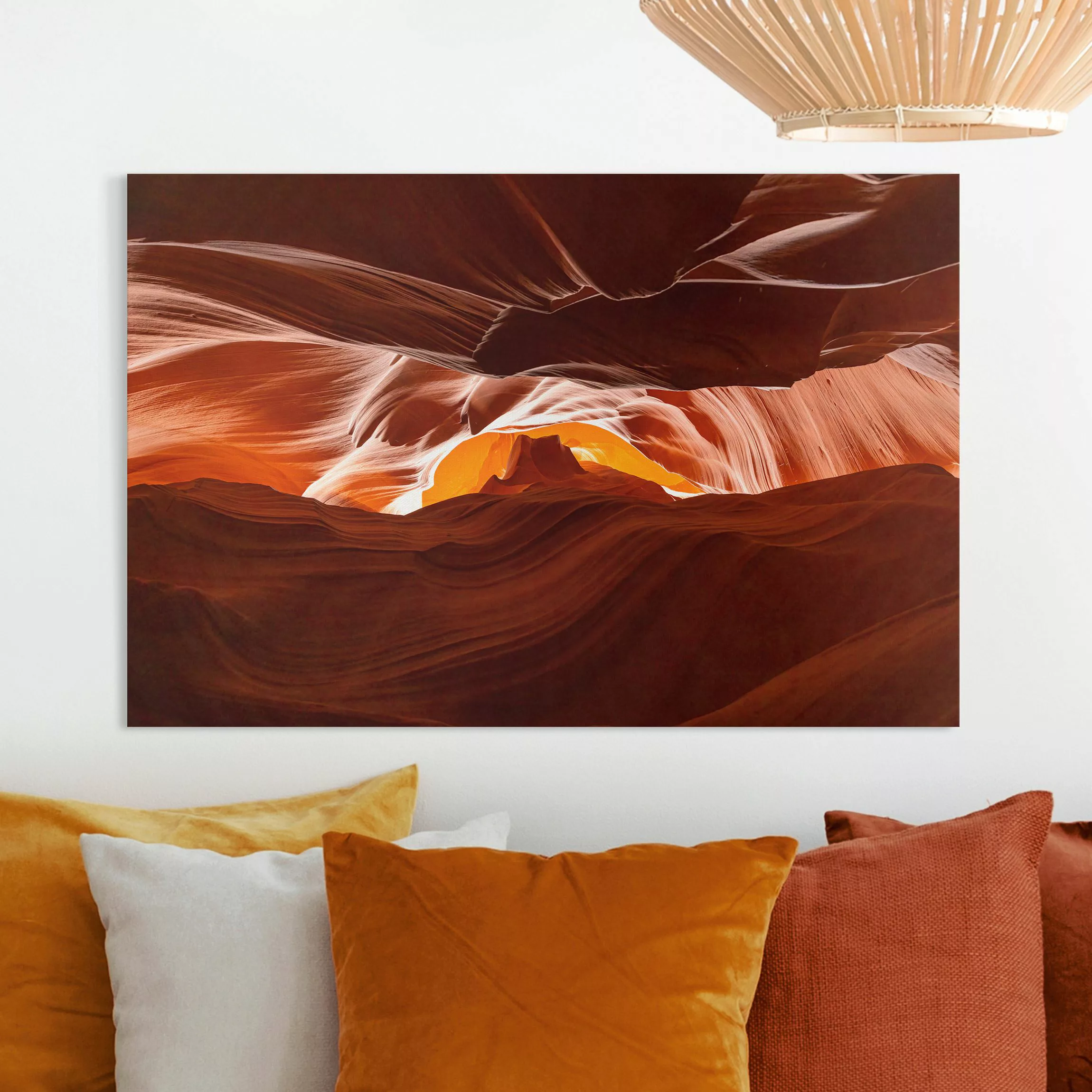 Leinwandbild Blick in den Antelope Canyon günstig online kaufen