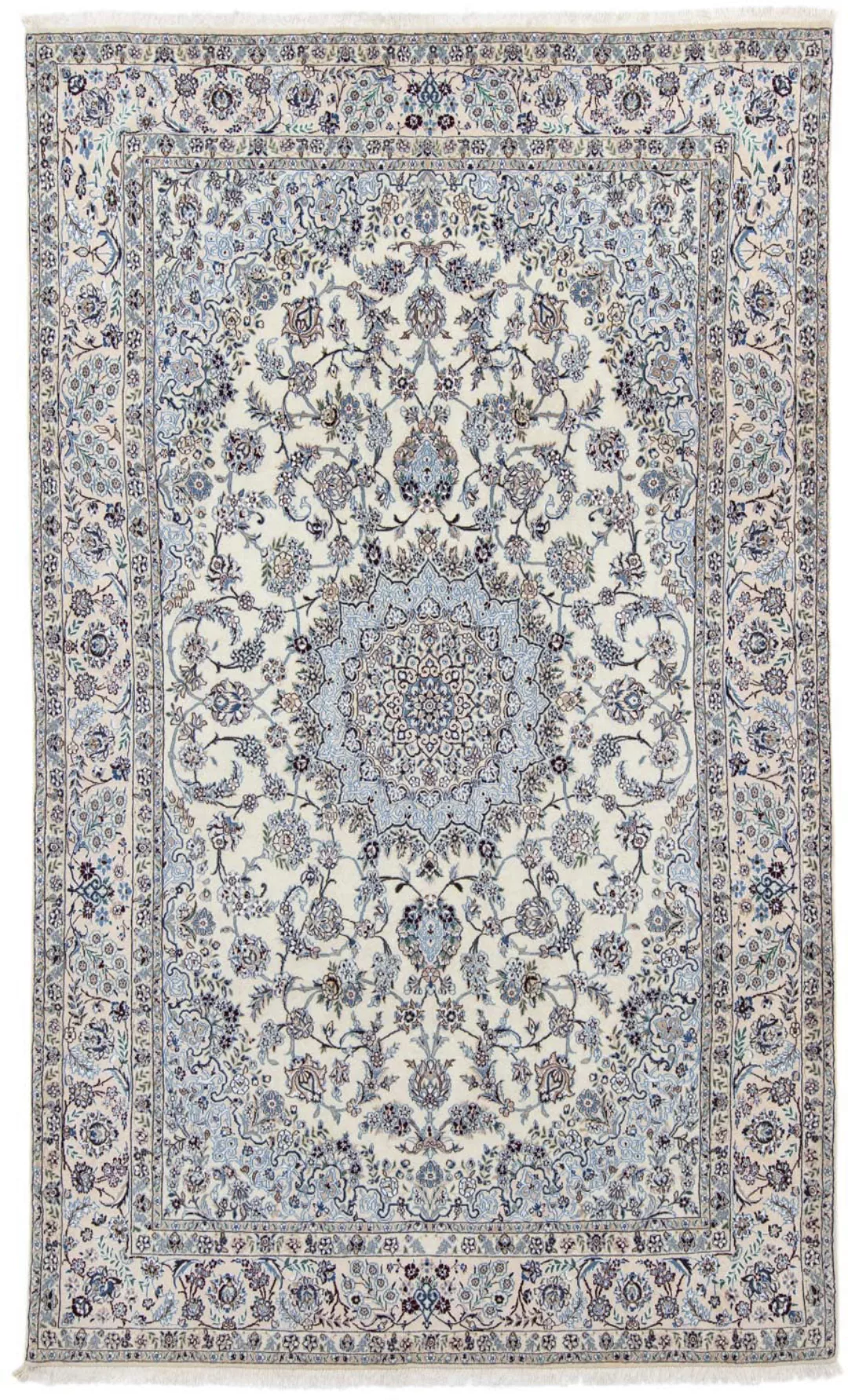 morgenland Wollteppich »Nain 9la Medaillon Beige 300 x 200 cm«, rechteckig, günstig online kaufen