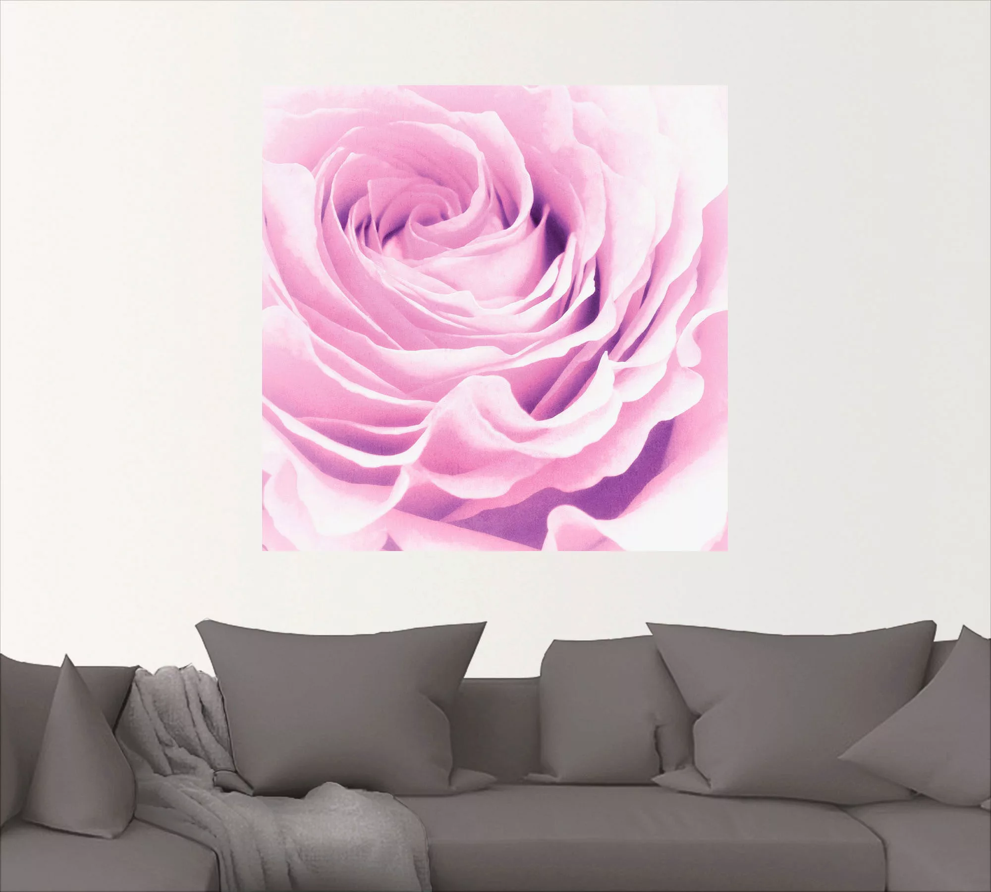 Artland Wandbild »Pastell Rose«, Blumen, (1 St.) günstig online kaufen