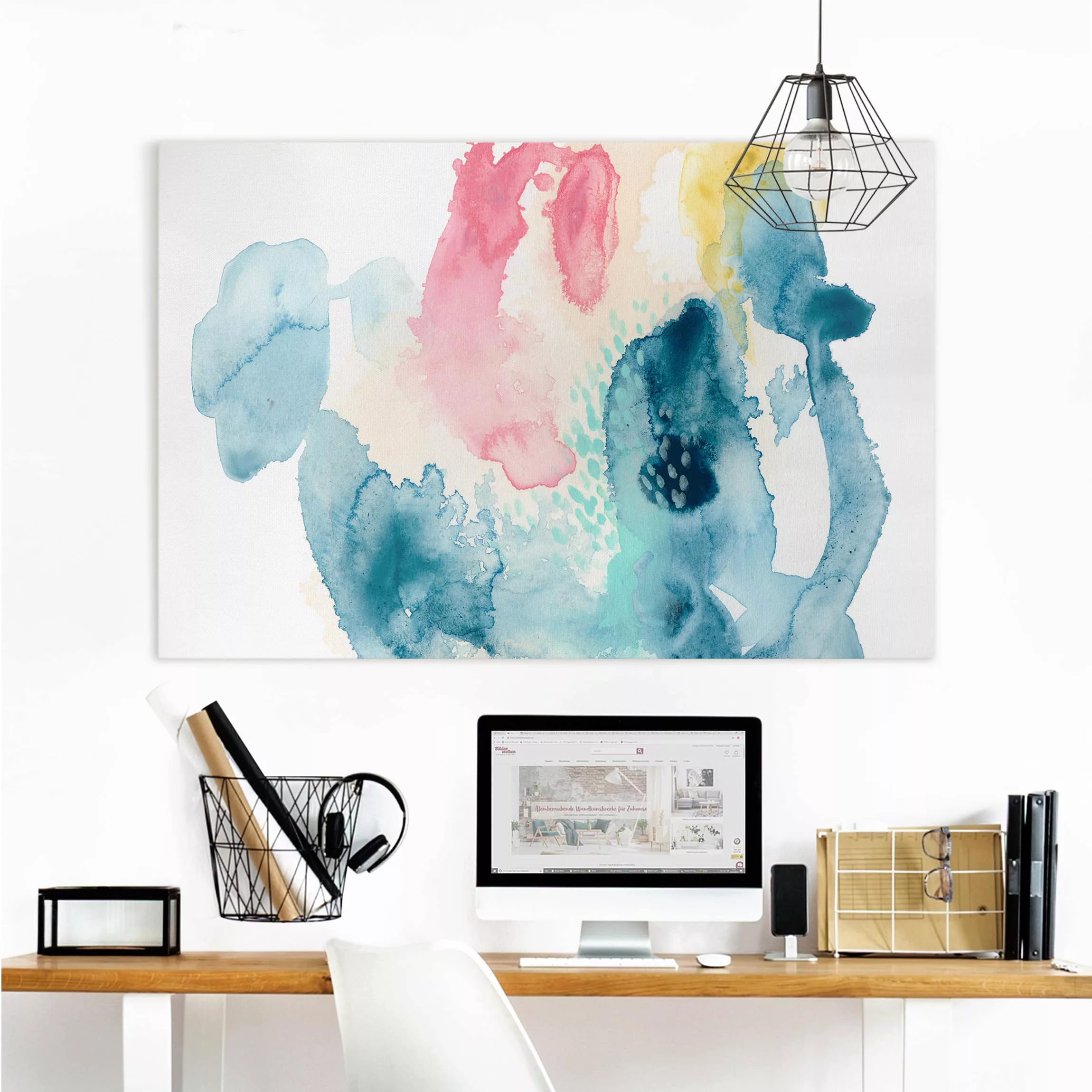 Leinwandbild Abstrakt - Querformat Intrige I günstig online kaufen