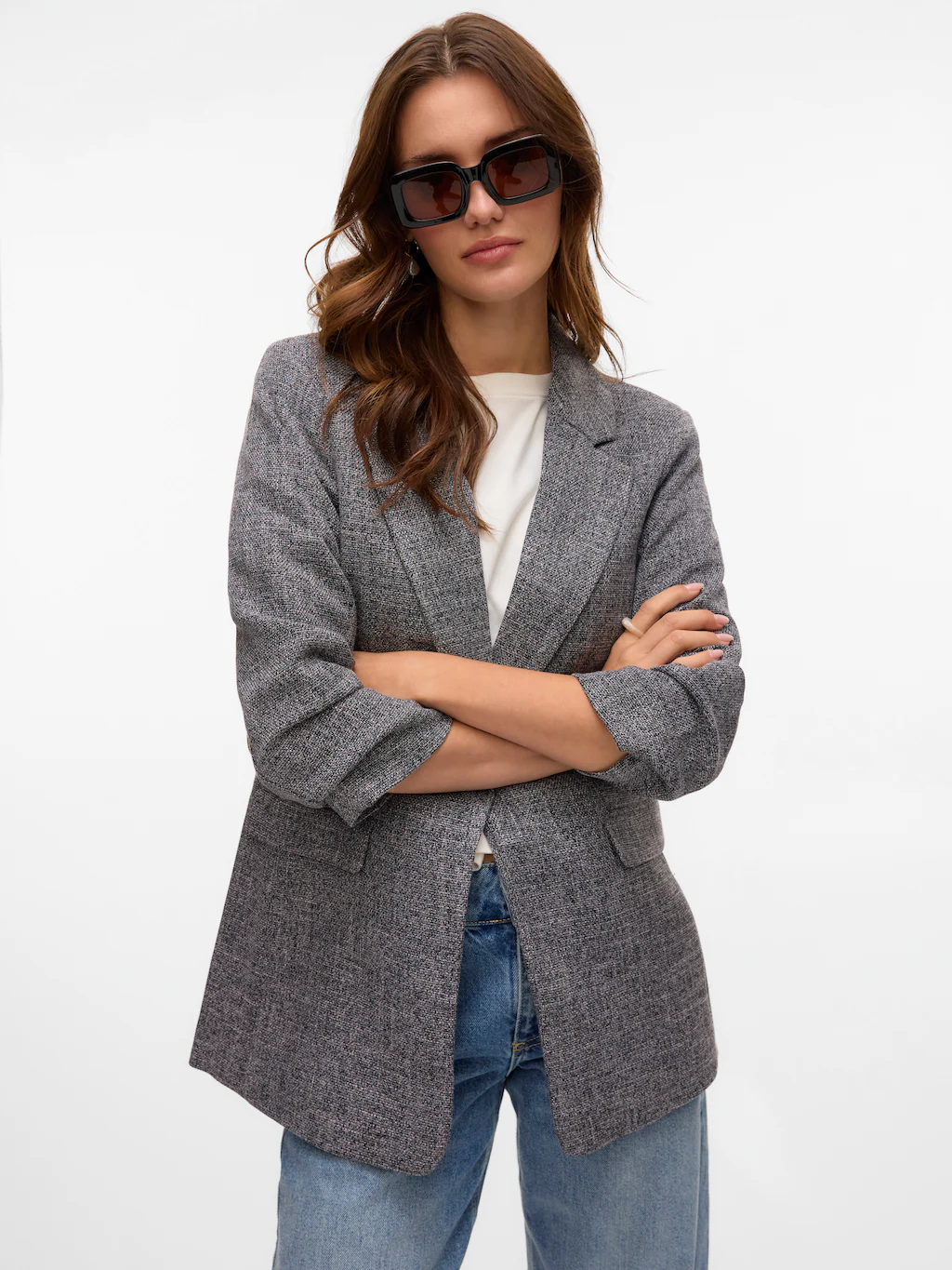 Vero Moda Longblazer "VMFRIDA LS REGULAR BLAZER NOOS" günstig online kaufen