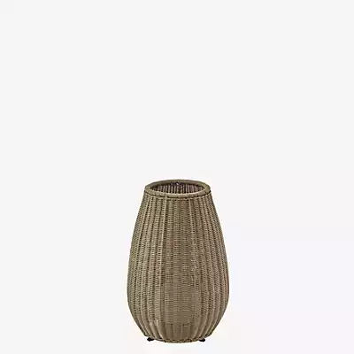 Bover LED-Tischleuchte Amphora, braun/beige Höhe 47 cm günstig online kaufen