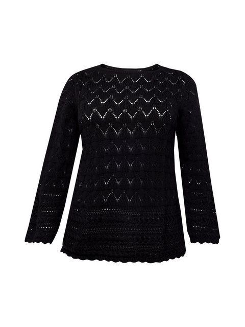 Vero Moda Curve Strickpullover VMCLUA (1-tlg) Lochmuster günstig online kaufen