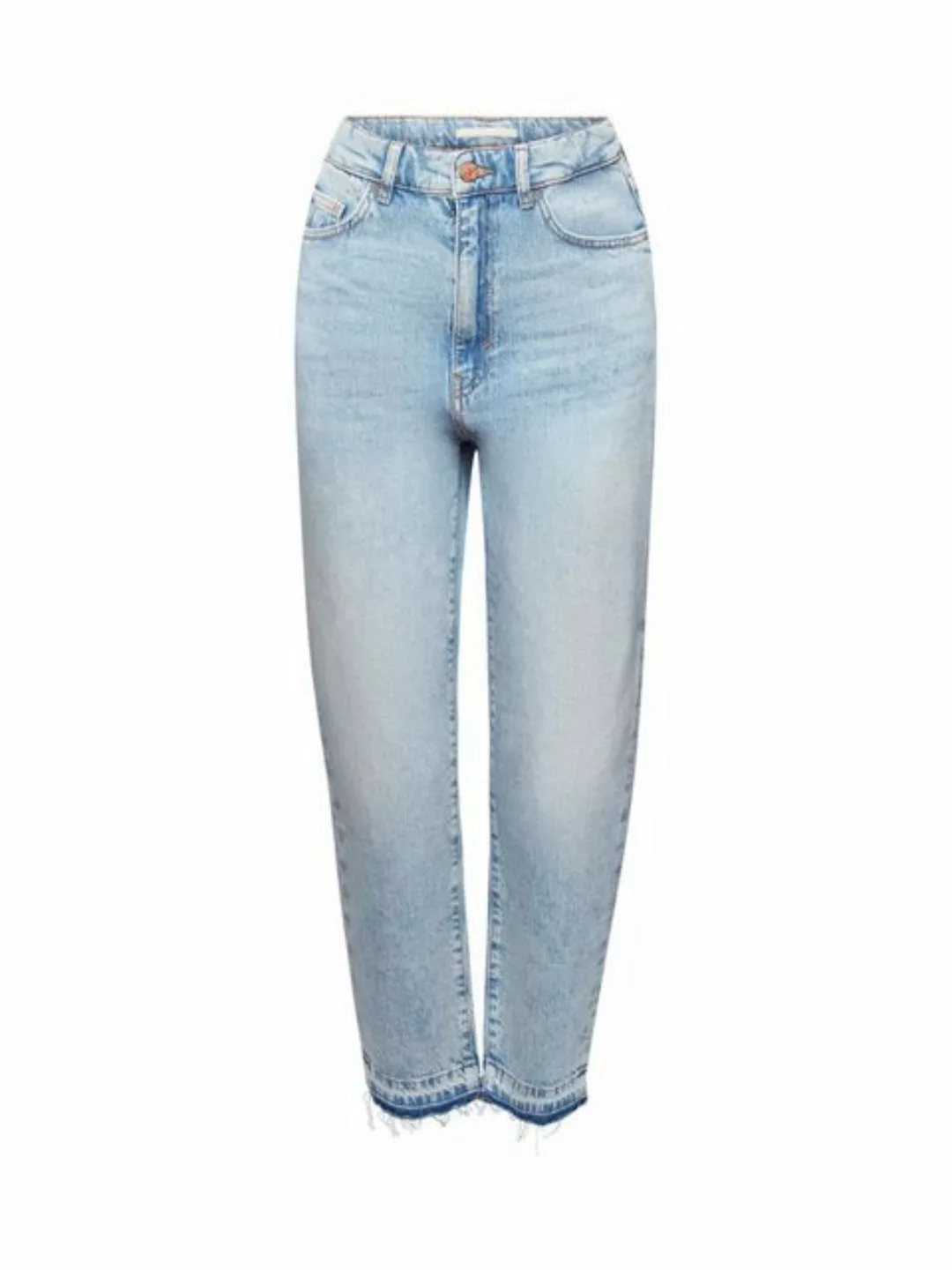 edc by Esprit 7/8-Jeans Fransen-Jeans im 90er-Look, High-Rise günstig online kaufen