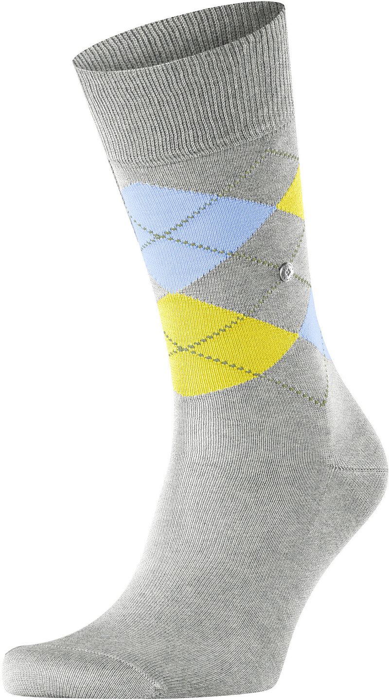 Burlington Manchester Socken Kariert Grau 3614 - Größe 40-46 günstig online kaufen