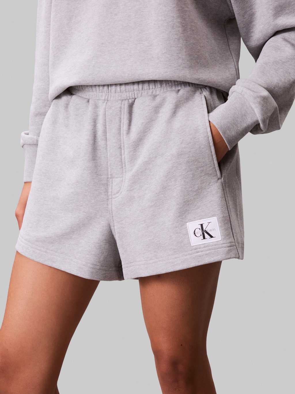 Calvin Klein Jeans Sweatshorts "A - FRNCH TRRY BDG L", Mit elastischem Bund günstig online kaufen