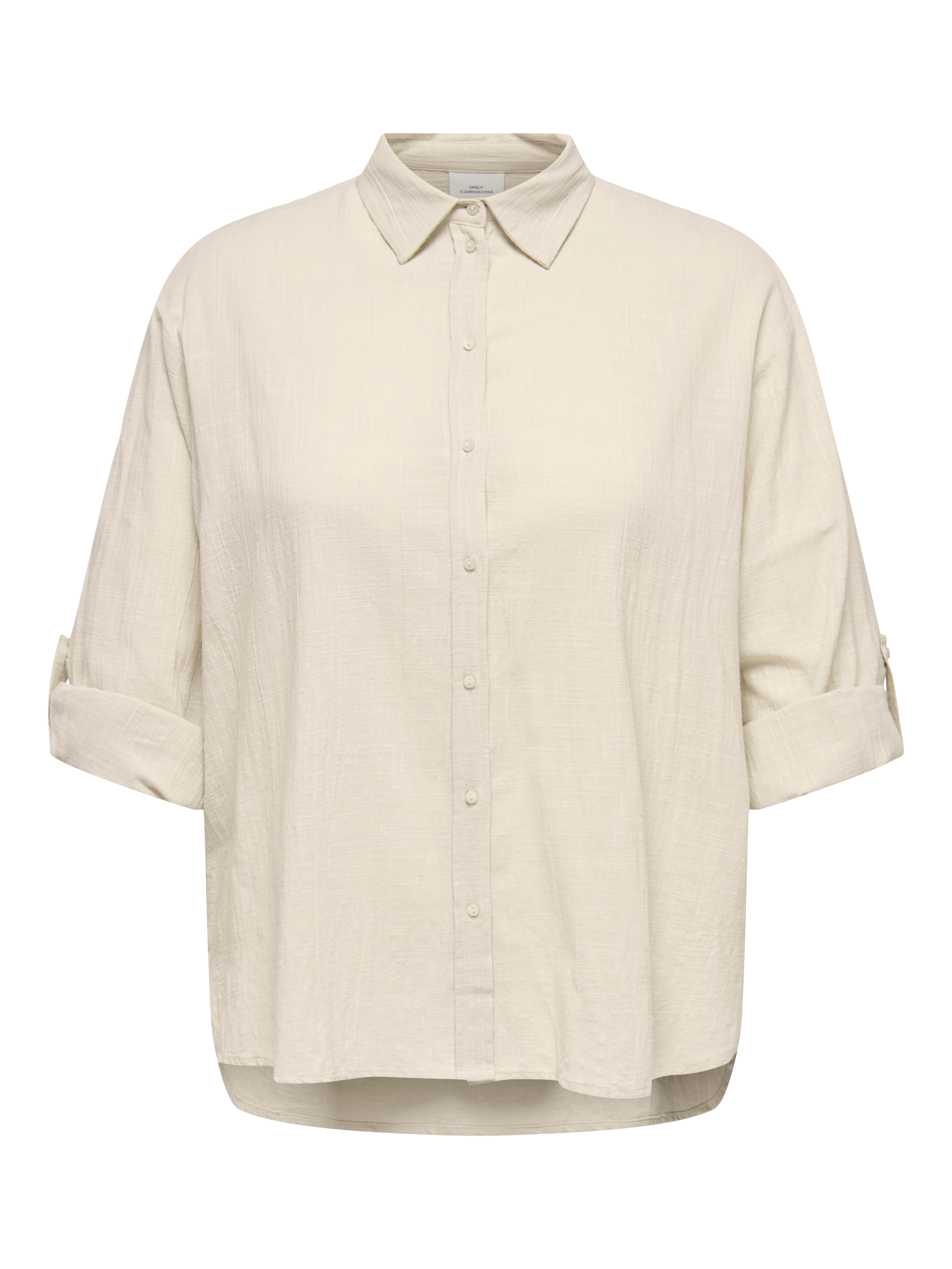 ONLY CARMAKOMA Langarmbluse "CARTIZANA COTTON L/S SHIRT WVN NOOS" günstig online kaufen