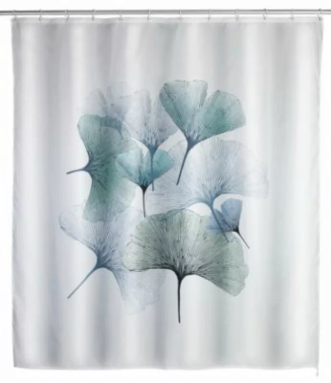 WENKO Anti-Schimmel Duschvorhang Ginkgo, Textil (Polyester), 180 x 200 cm, günstig online kaufen