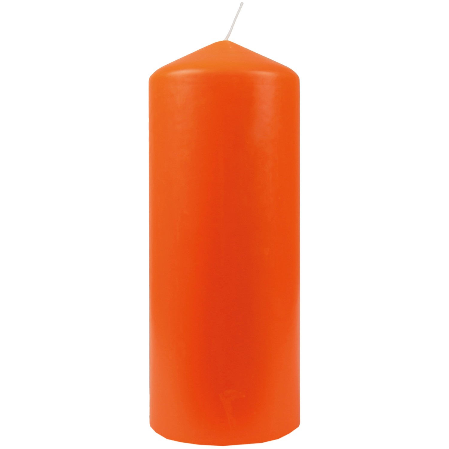 HS Candle Stumpenkerzen Ø8cm Orange günstig online kaufen