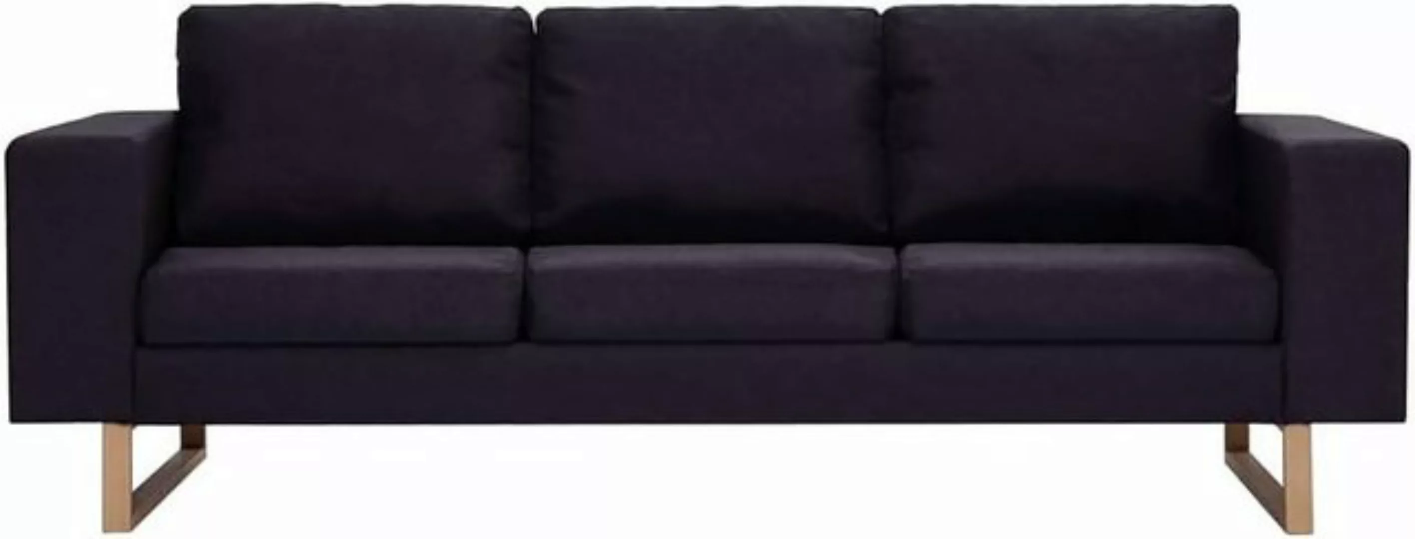 DOTMALL Big-Sofa 2-teilige Sofagarnitur, Stoff, Schwarz günstig online kaufen