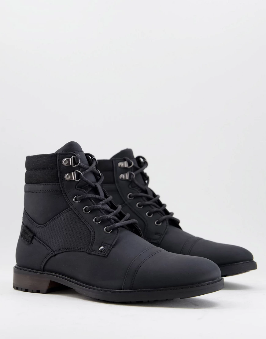 River Island – Schwarze Stiefel mit Reißverschluss günstig online kaufen