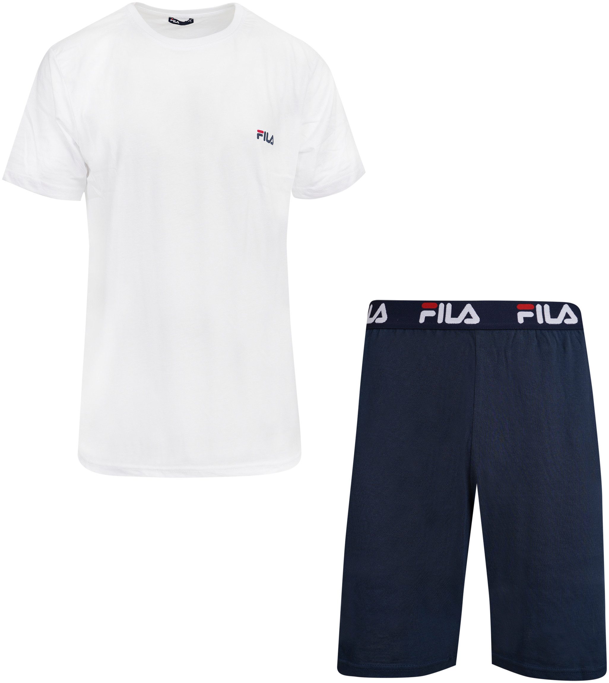 Fila Shorty "MAN JERSEY PYJAMAS", (2 tlg.), Hose mit elastischem Logobund u günstig online kaufen