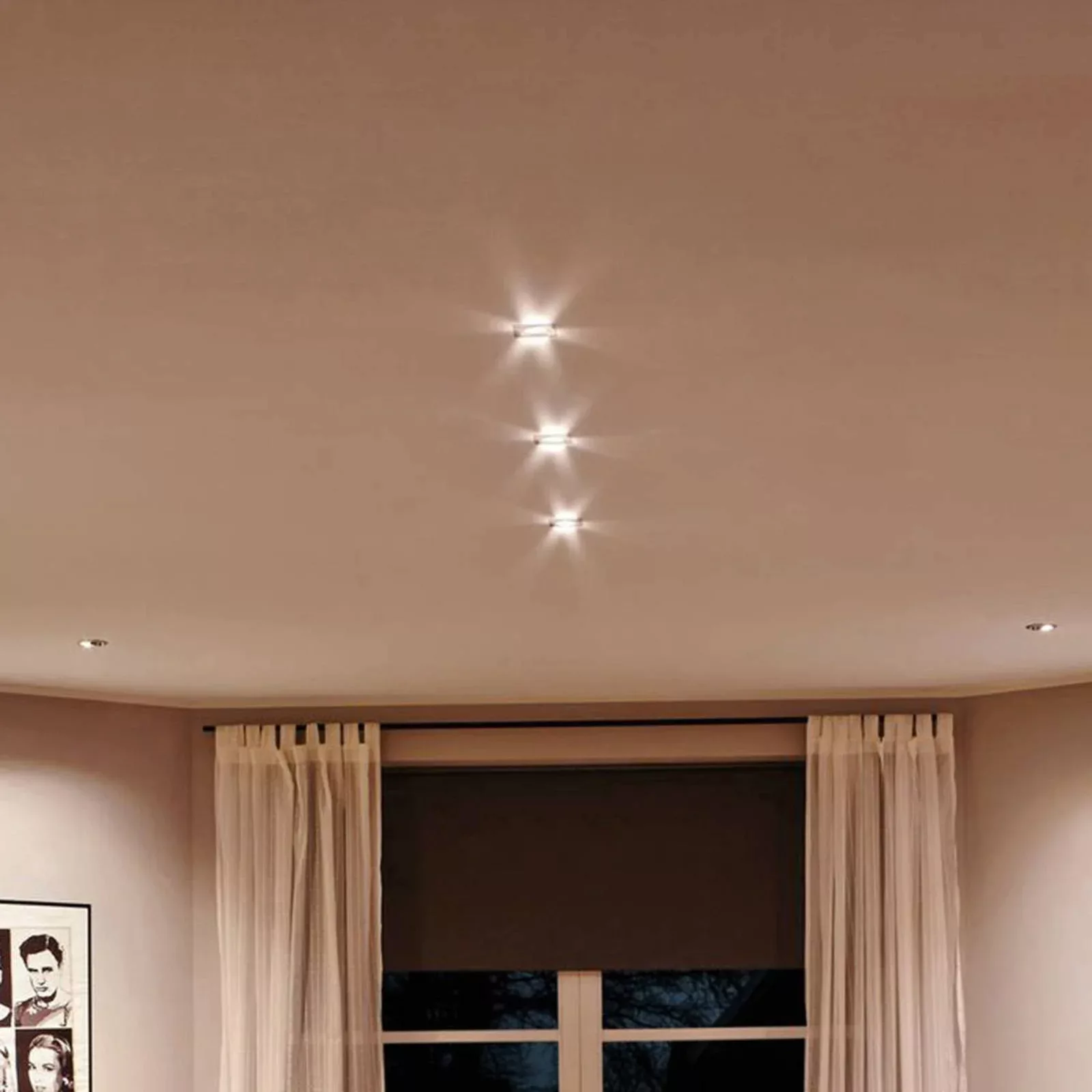 Paulmann LED-Einbauspot Nova Coin 3er chrom rund dimmbar günstig online kaufen