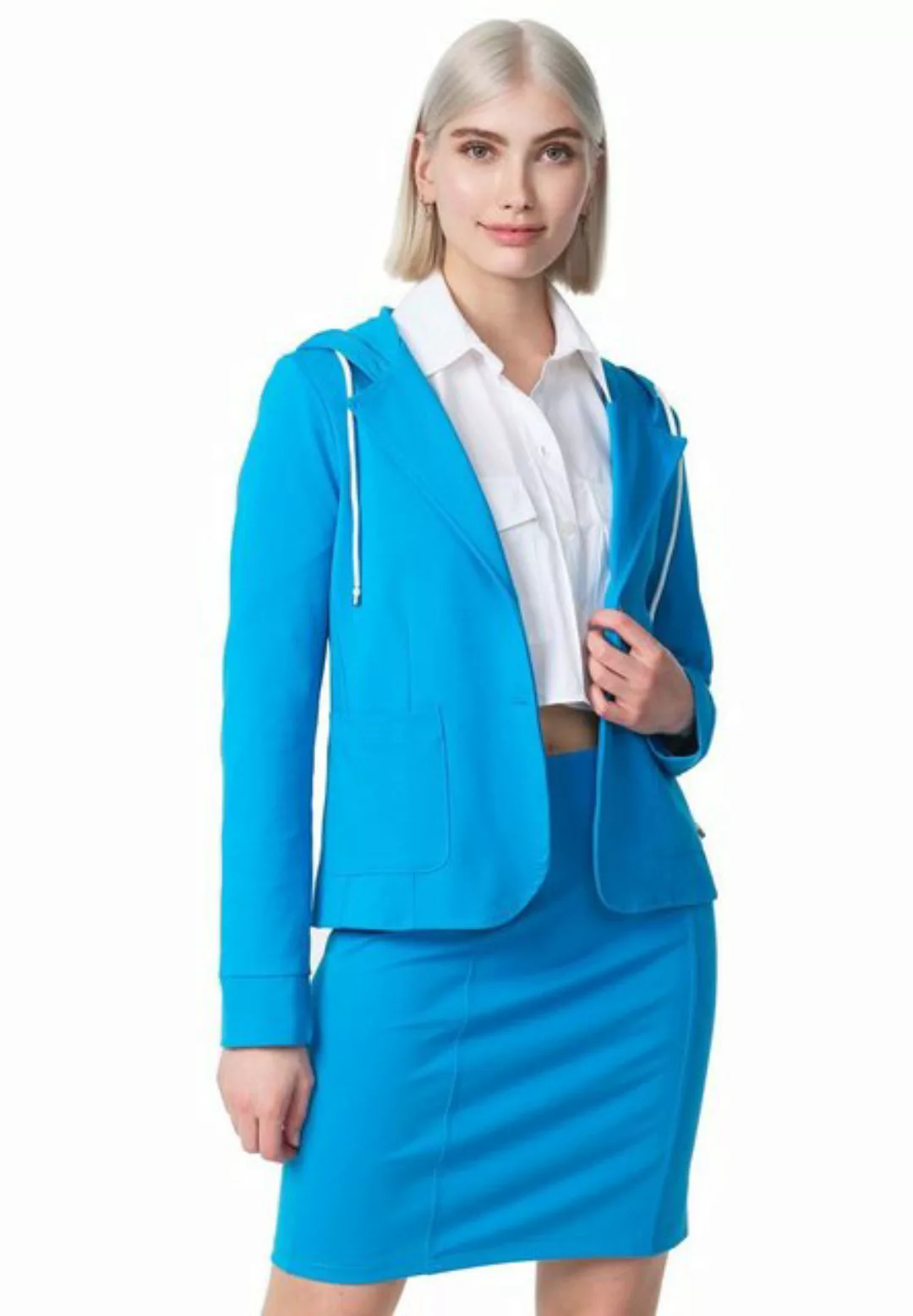 PM SELECTED Kurzblazer PM-21 (Sportliches Sakko Business Hoodie Blazer mit günstig online kaufen