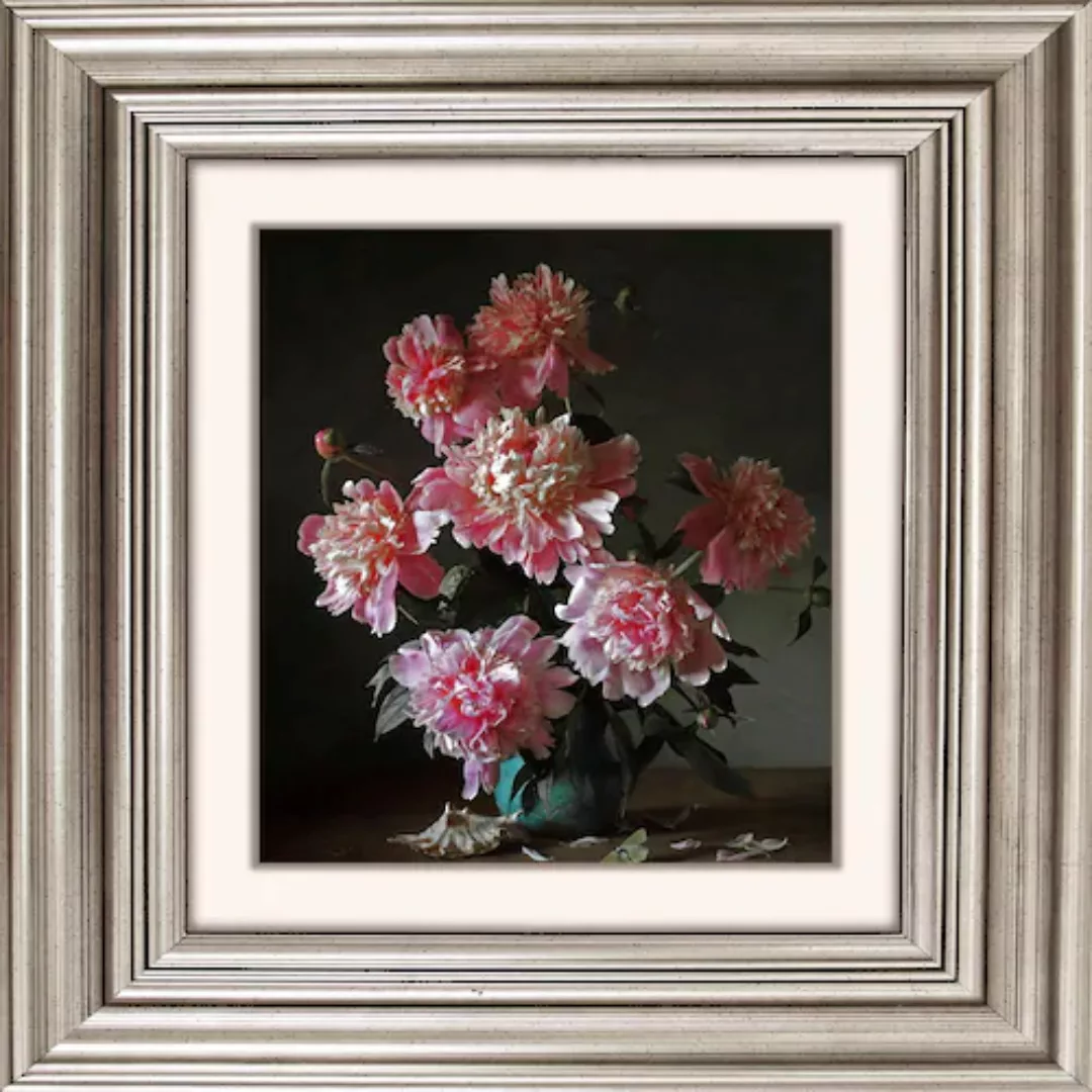 queence Acrylglasbild »Rosa Blüten« günstig online kaufen