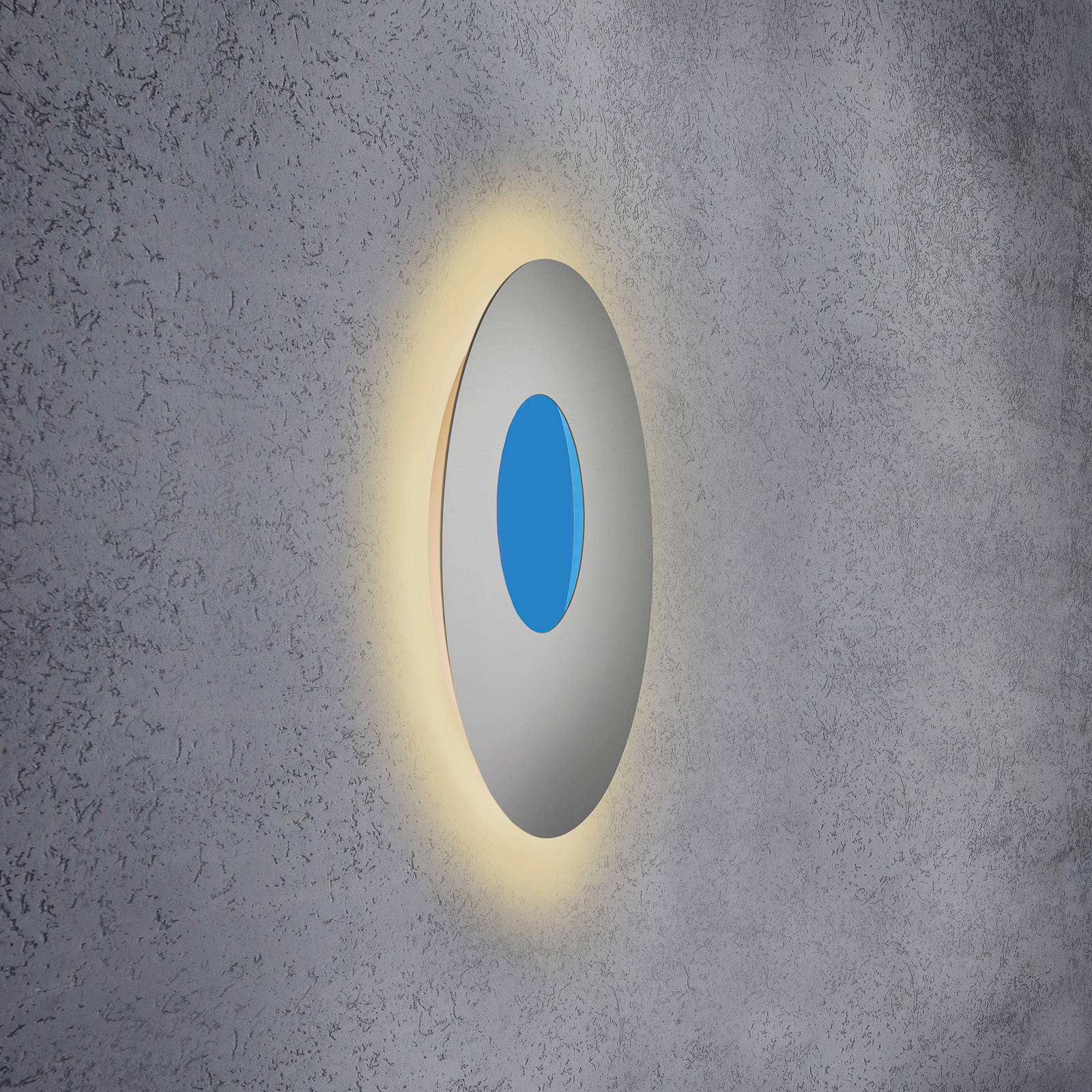 Escale Blade Open LED-Wandlampe RGBW silber Ø59cm günstig online kaufen
