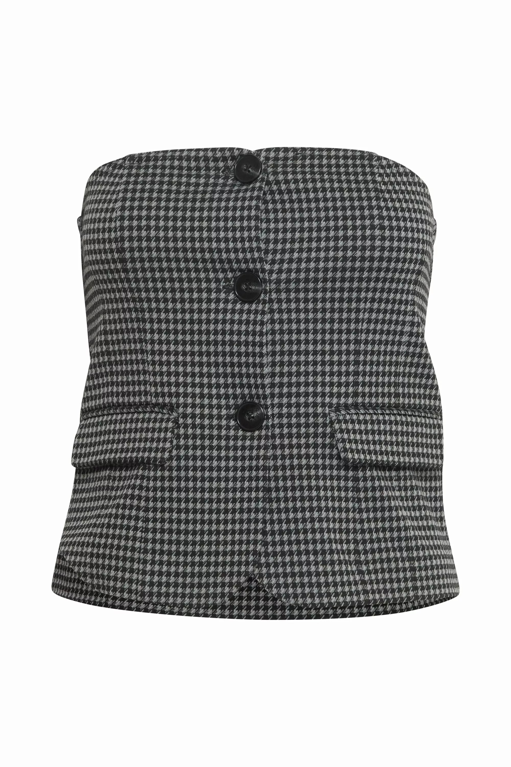 Ichi Kurzweste IHKATE HOUNDSTOOTH TO ärmellose Weste günstig online kaufen