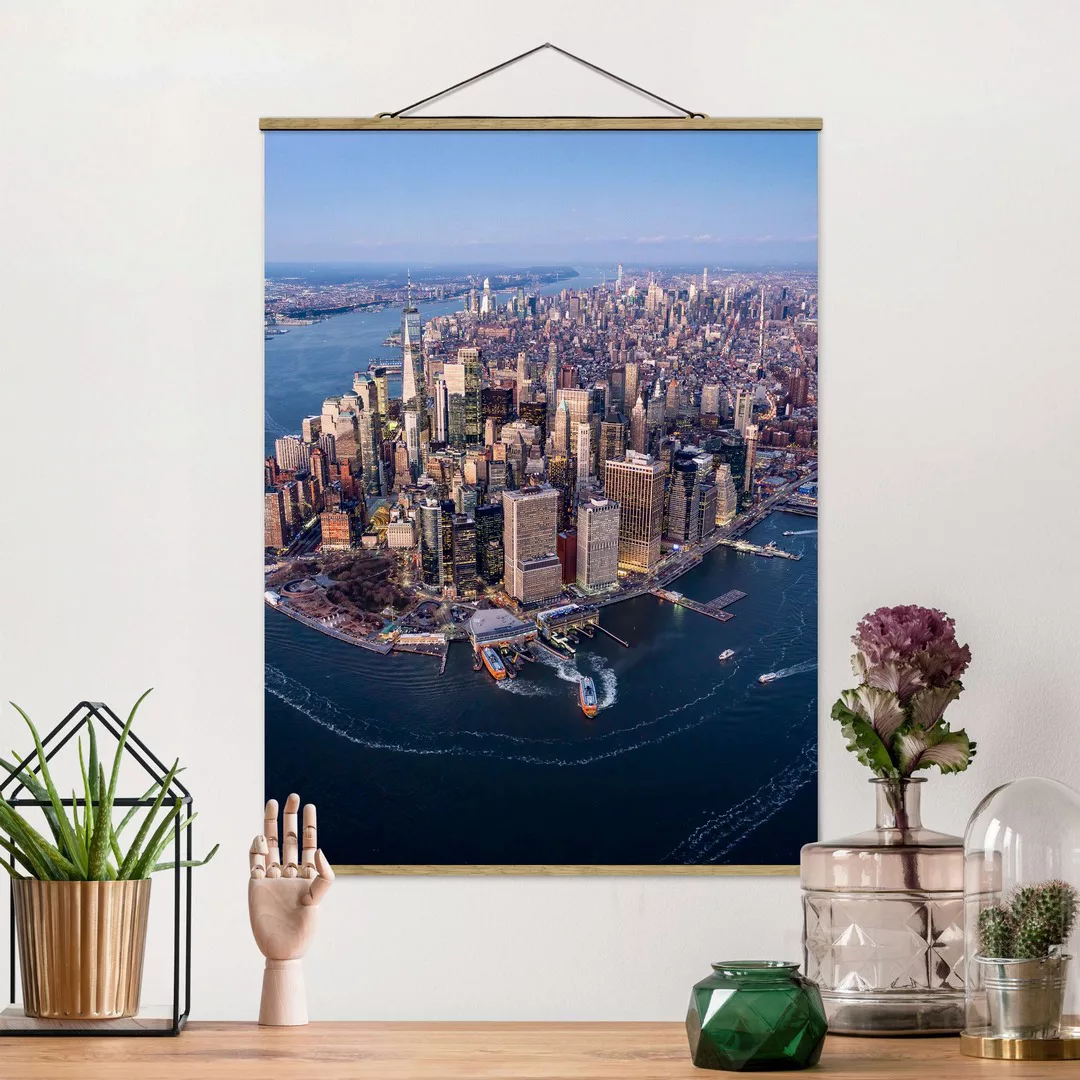 Stoffbild mit Posterleisten Big City Life günstig online kaufen