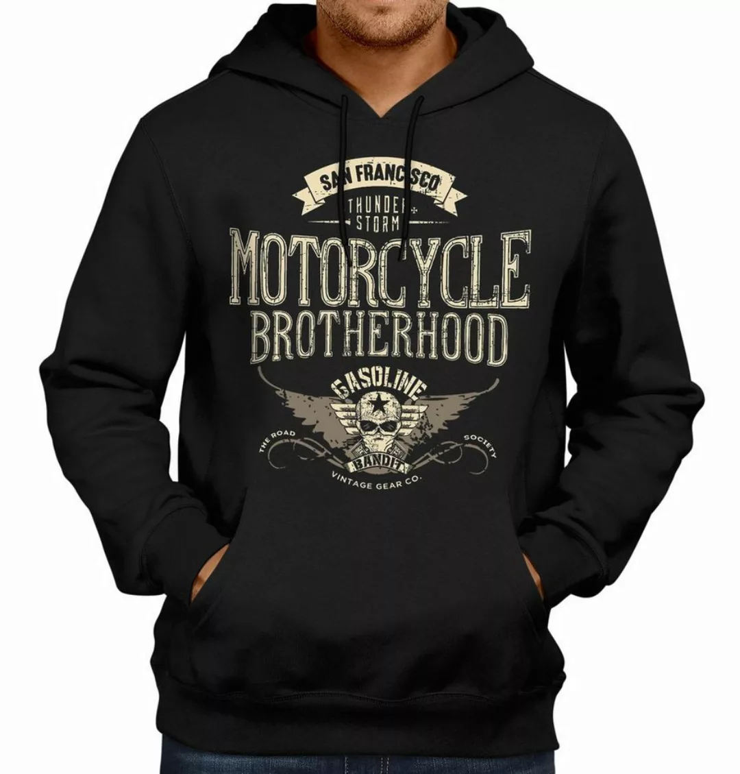 GASOLINE BANDIT® Kapuzensweatshirt im Original Rockabilly Biker Racer Desig günstig online kaufen