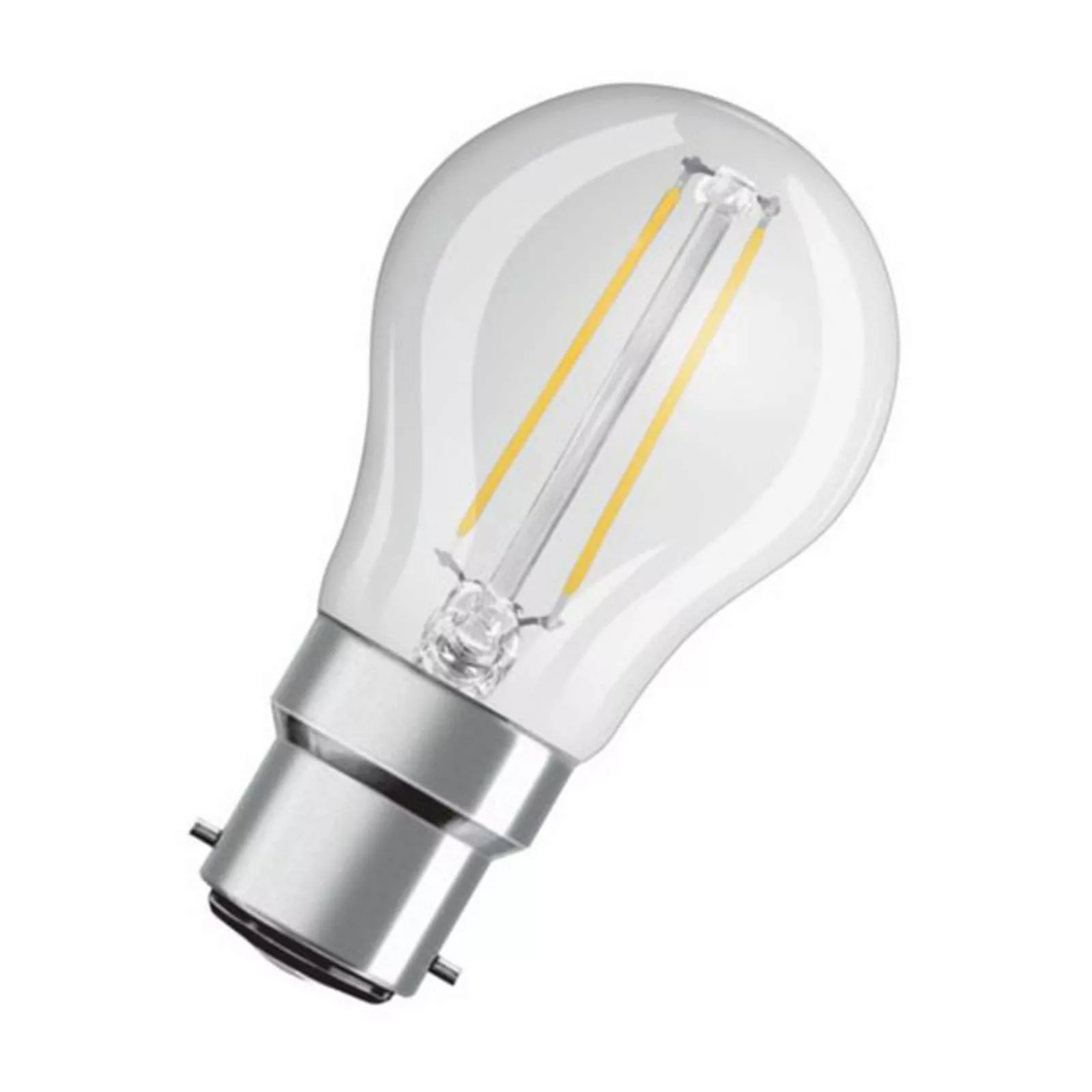 OSRAM LED-Tropfenlampe B22d 4W 2.700K klar günstig online kaufen