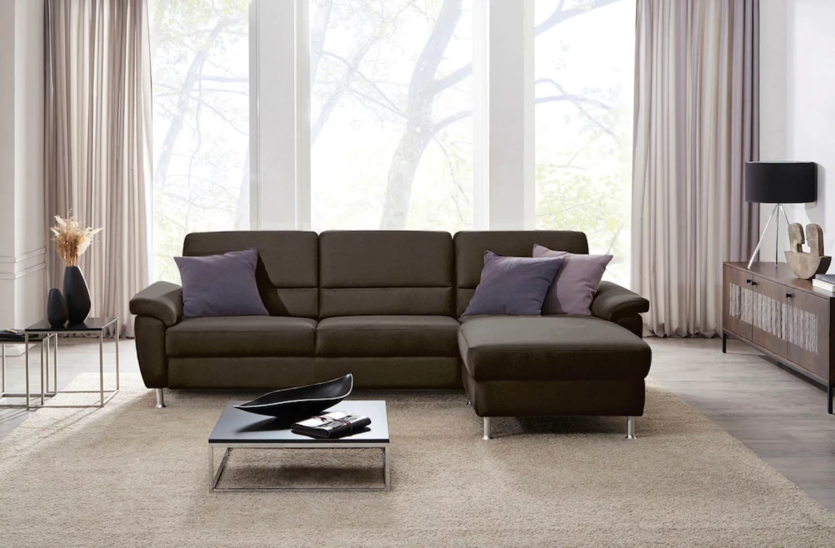 CALIZZA INTERIORS Ecksofa "Onyx L-Form", Recamiere links oder rechts, wahlw günstig online kaufen