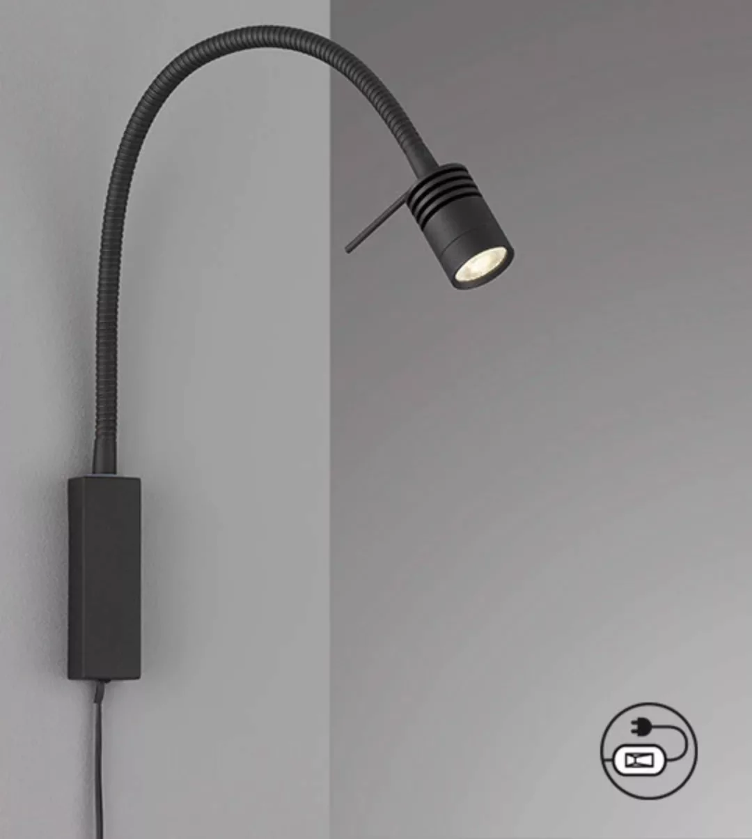 FISCHER & HONSEL LED Wandstrahler »Seng«, mit Flexarm, LED fest integriert günstig online kaufen