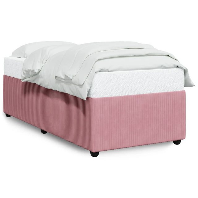 vidaXL Bett, Bettgestell Rosa 80x200 cm Samt günstig online kaufen