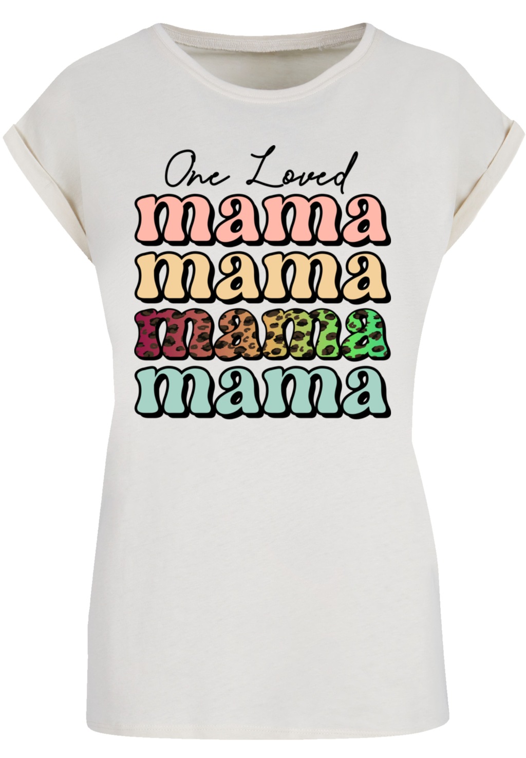 F4NT4STIC T-Shirt "Mothers Day Mama Typography Leopard Print Pastel", Premi günstig online kaufen