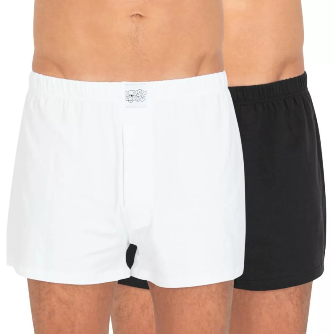 Lousy Livin 2-er Set Boxershorts Weiß & Schwarz günstig online kaufen