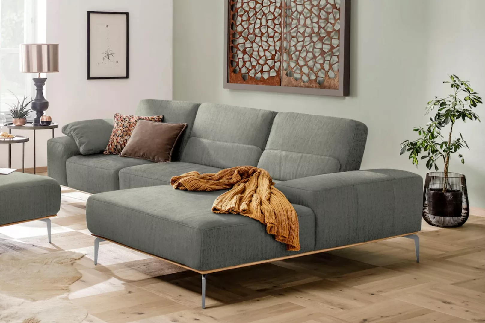 W.SCHILLIG Ecksofa "run, Designsofa mit tollem Sitzkomfort, bequem, L-Form" günstig online kaufen