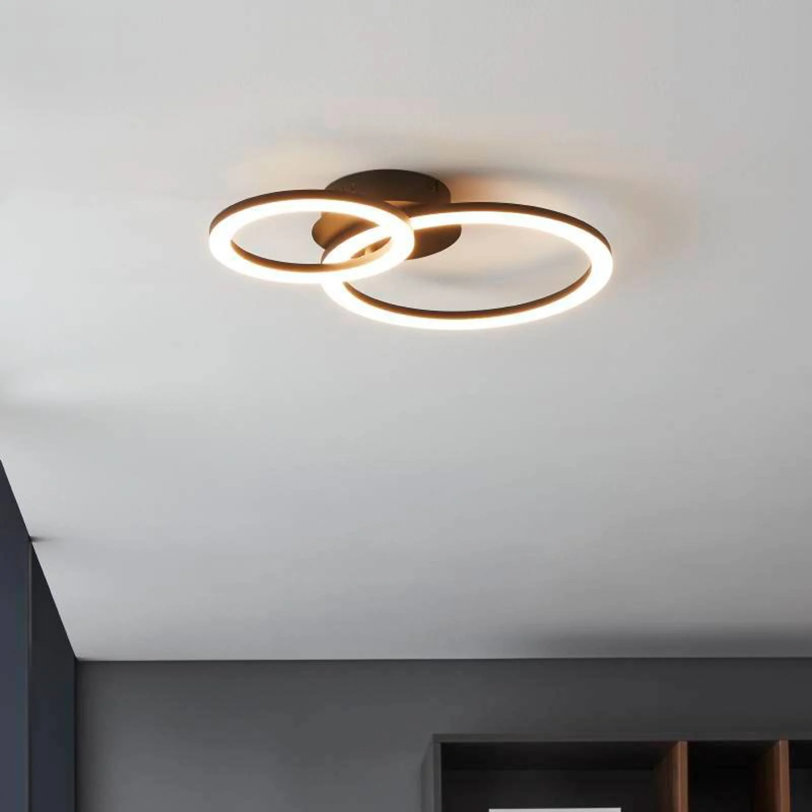 EGLO connect Parrapos-Z LED-Deckenlampe, 2-flammig günstig online kaufen