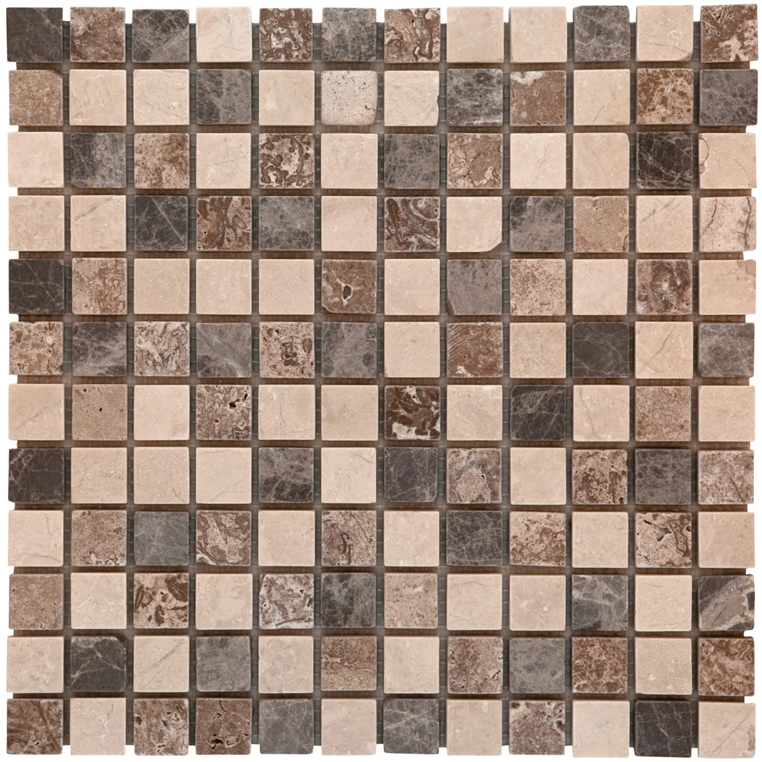 Mosaikmatte Naturstein Kronos Multicolor 30 cm x 30 cm günstig online kaufen