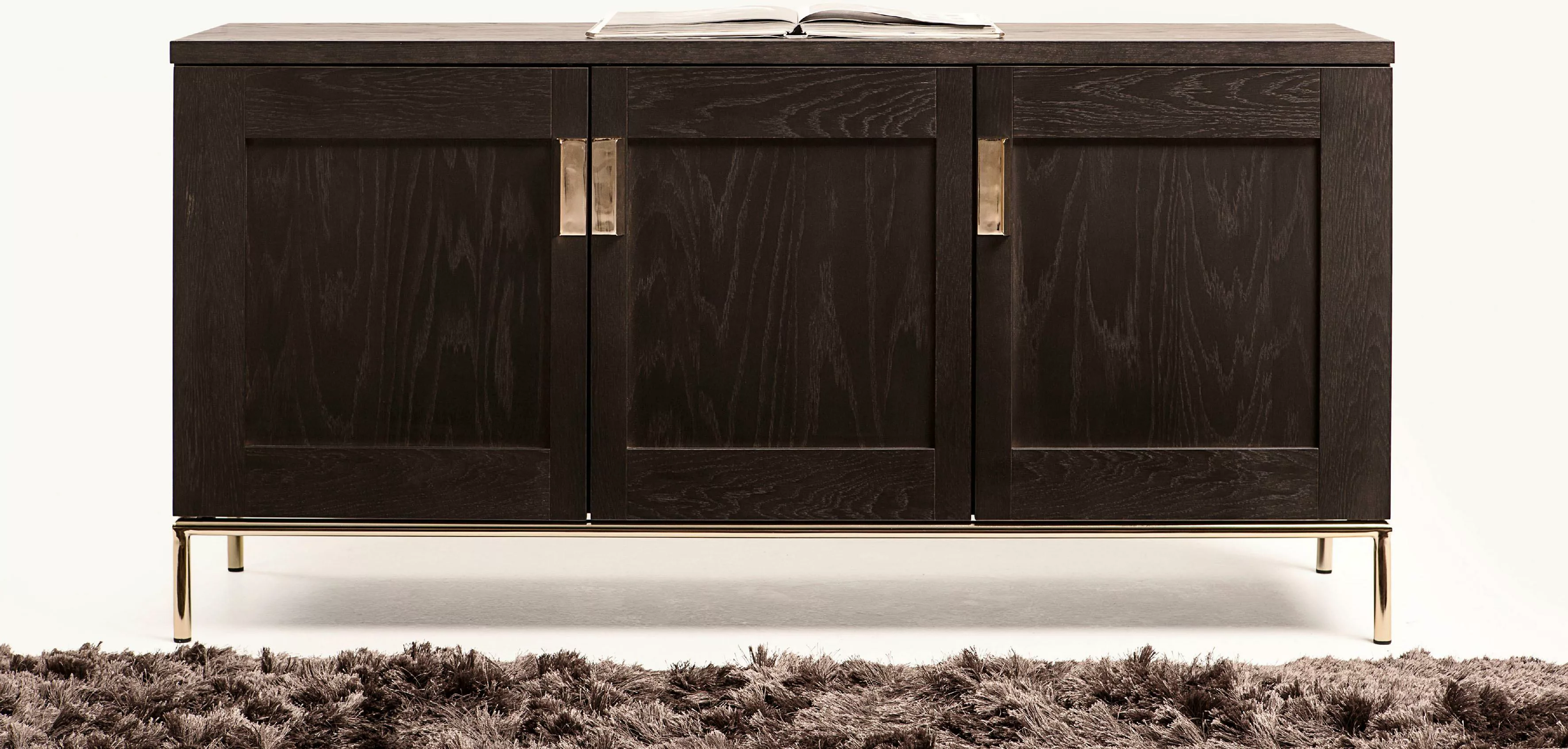 Woodman Sideboard "Parlan", mit drei Holztüren und Anschlagdämpfern, Soft-C günstig online kaufen