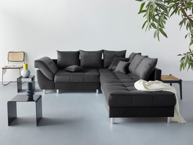 COLLECTION AB Ecksofa »(Spar-Set) Innsbruck L-Form und Hocker«, (Spar-Set), günstig online kaufen