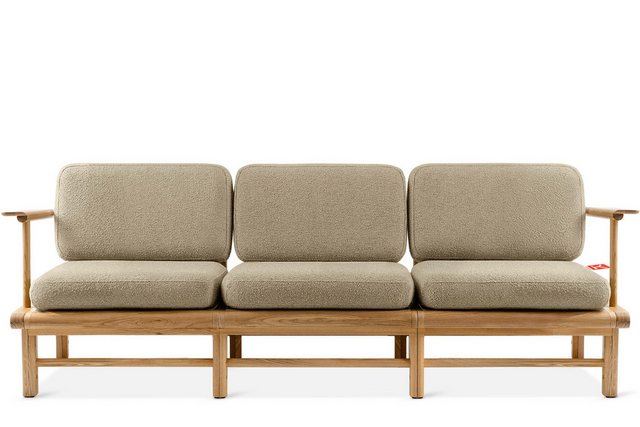 Konsimo Sofa ATREDA Gartensofa 3-Sitzer, hergestellt in der EU, Massivholz günstig online kaufen