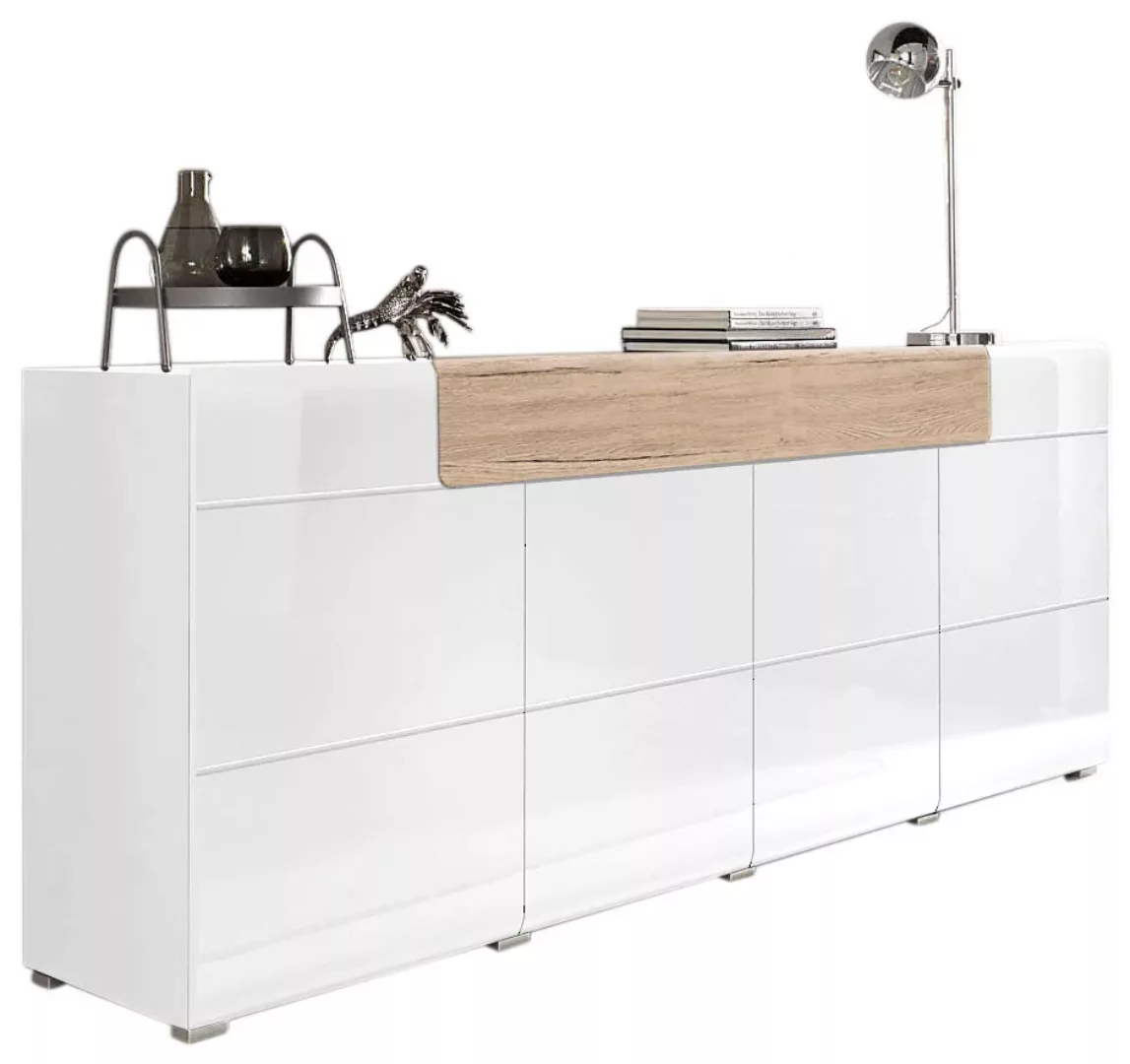 INOSIGN Sideboard "Toledo,Breite 208cm,moderne Kommode mit dekorative Fräsu günstig online kaufen