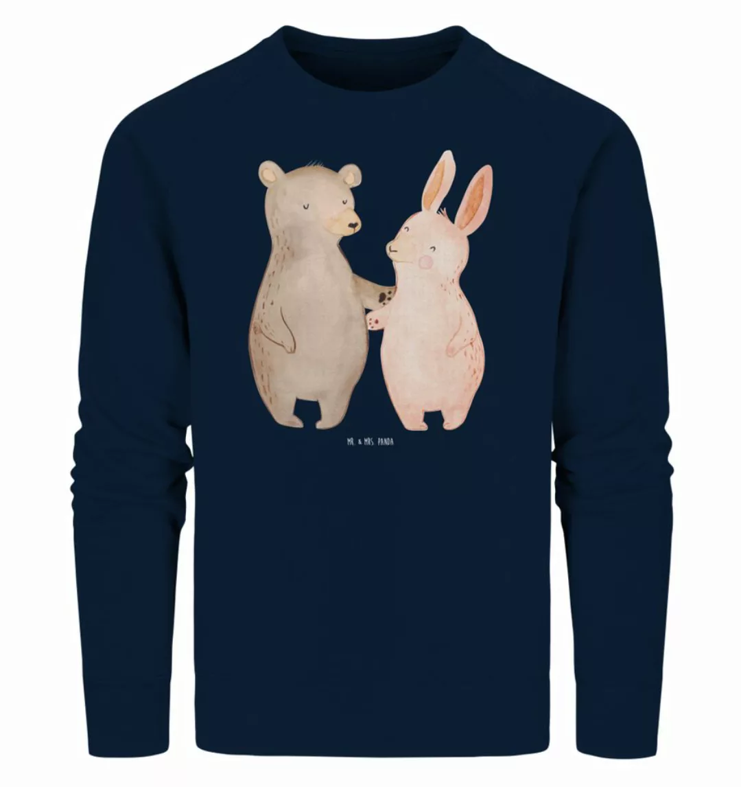 Mr. & Mrs. Panda Longpullover Größe M Bär Hase Umarmen - French Navy - Gesc günstig online kaufen