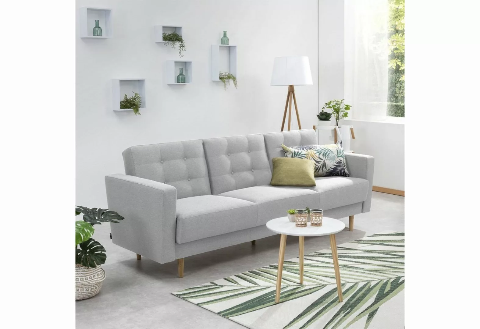 58 aufm Kessel Sofa Sofa 3-Sitzer mit Bettfunktion Kaisa Bezug Flachge, Spa günstig online kaufen