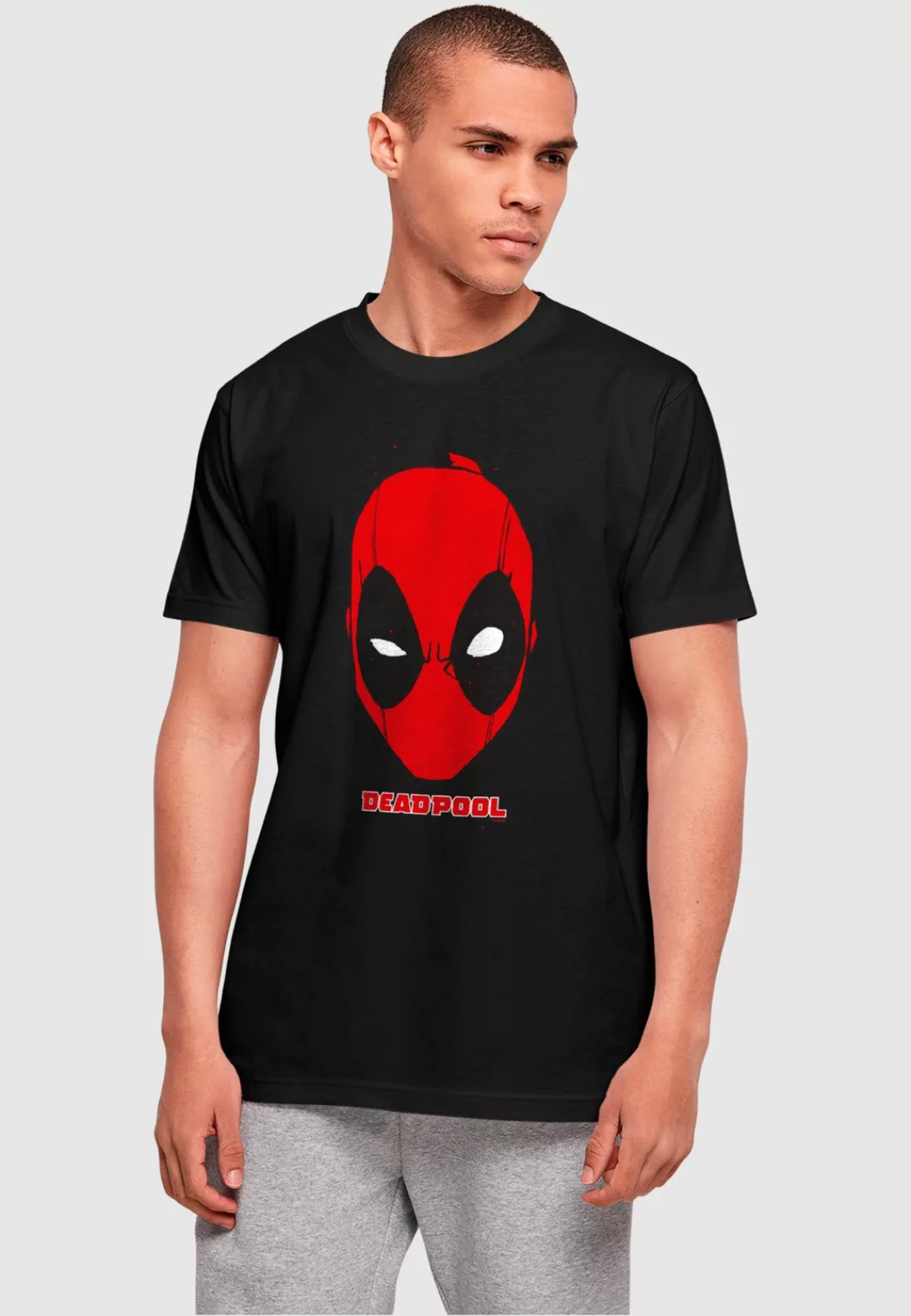 ABSOLUTE CULT T-Shirt "ABSOLUTE CULT Herren Deadpool - Mask T-Shirt" günstig online kaufen