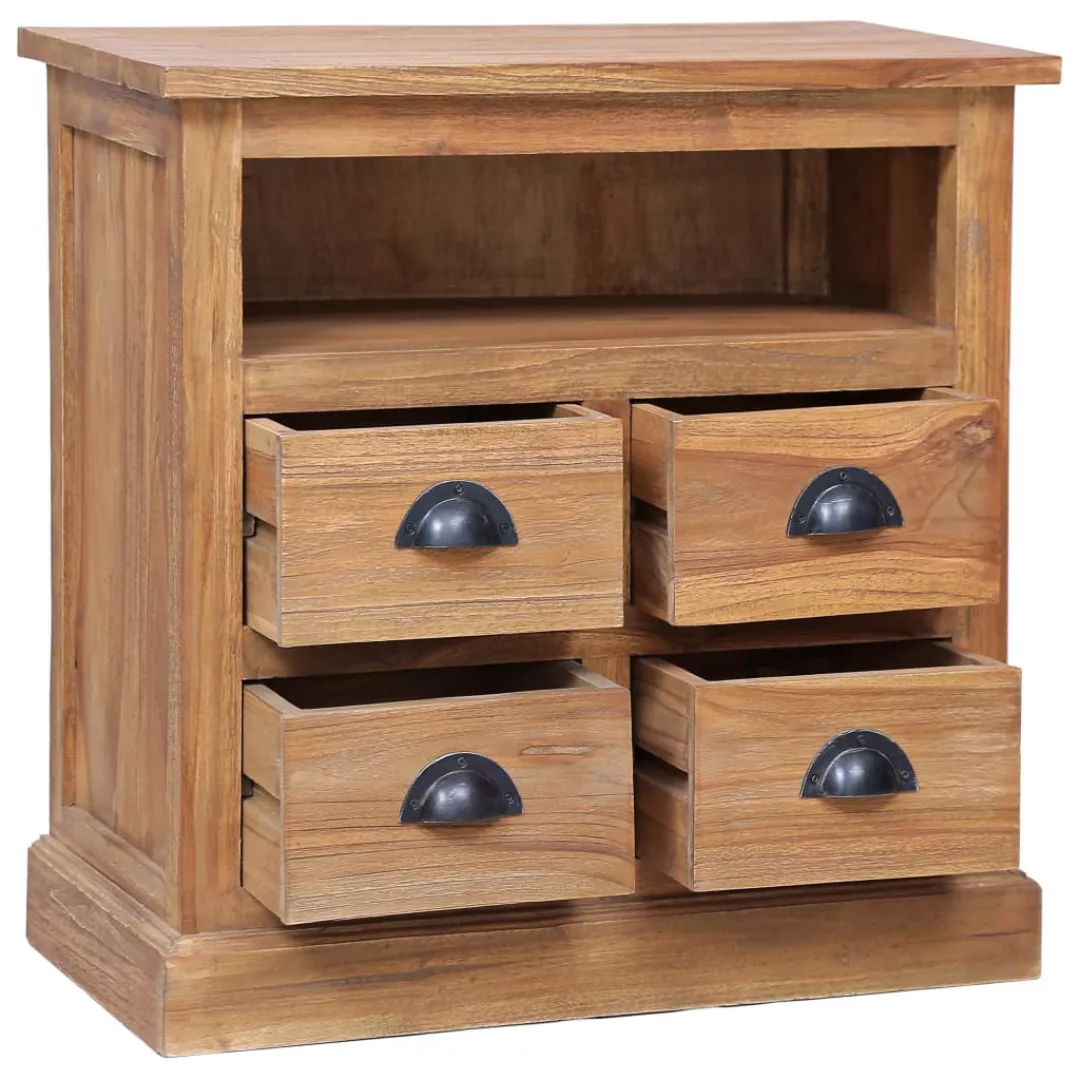 Beistellschrank 60 X 30 X 60 Cm Massivholz Teak günstig online kaufen