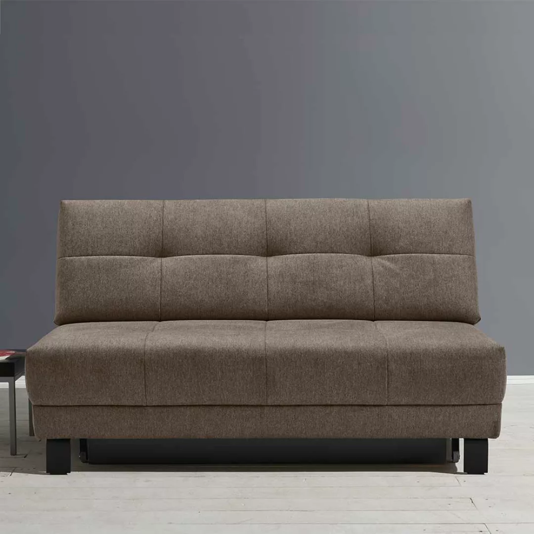 Klappcouch in modernem Design Vierfußgestell aus Metall günstig online kaufen