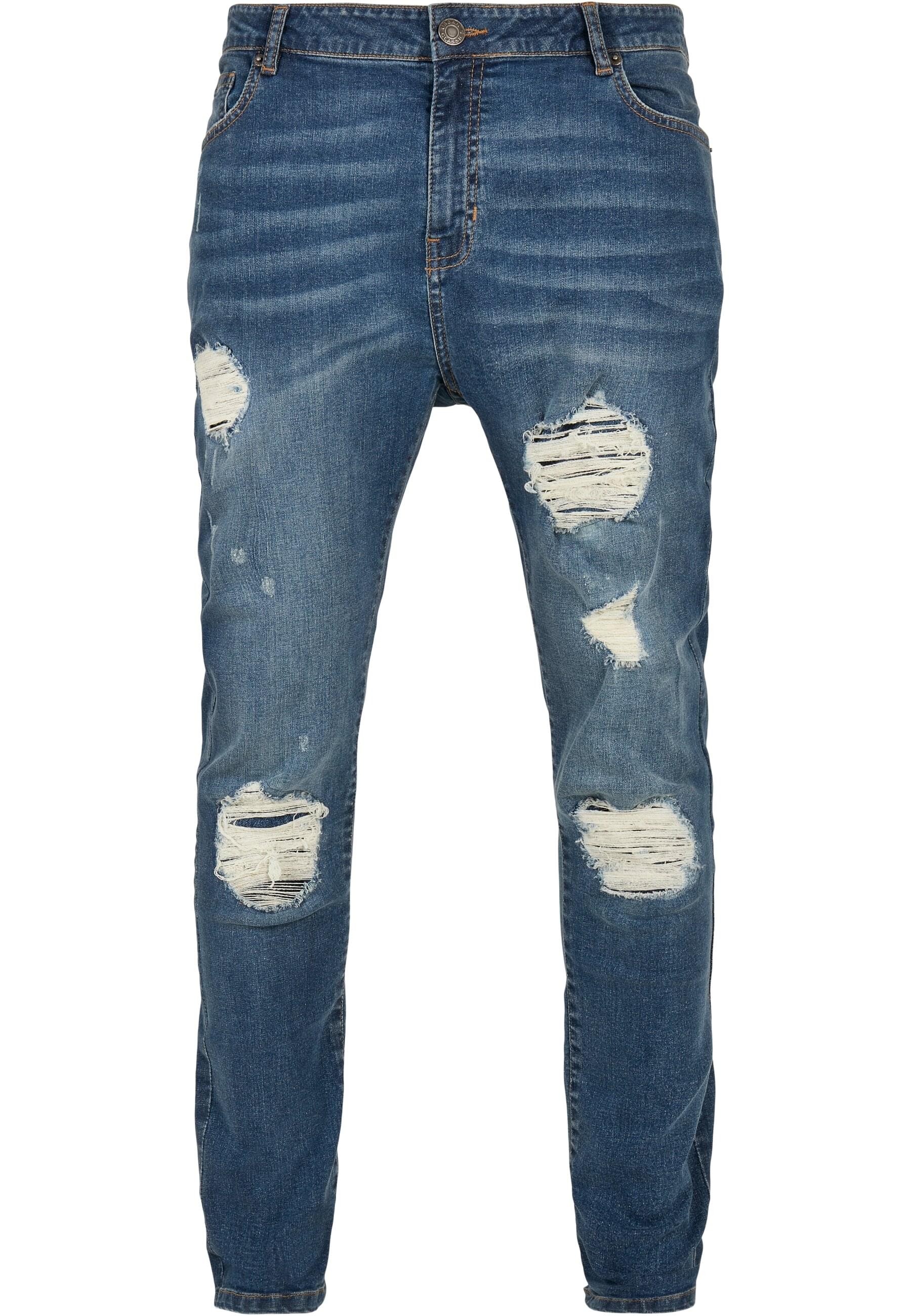 URBAN CLASSICS Bequeme Jeans "Urban Classics Herren Heavy Destroyed Slim Fi günstig online kaufen