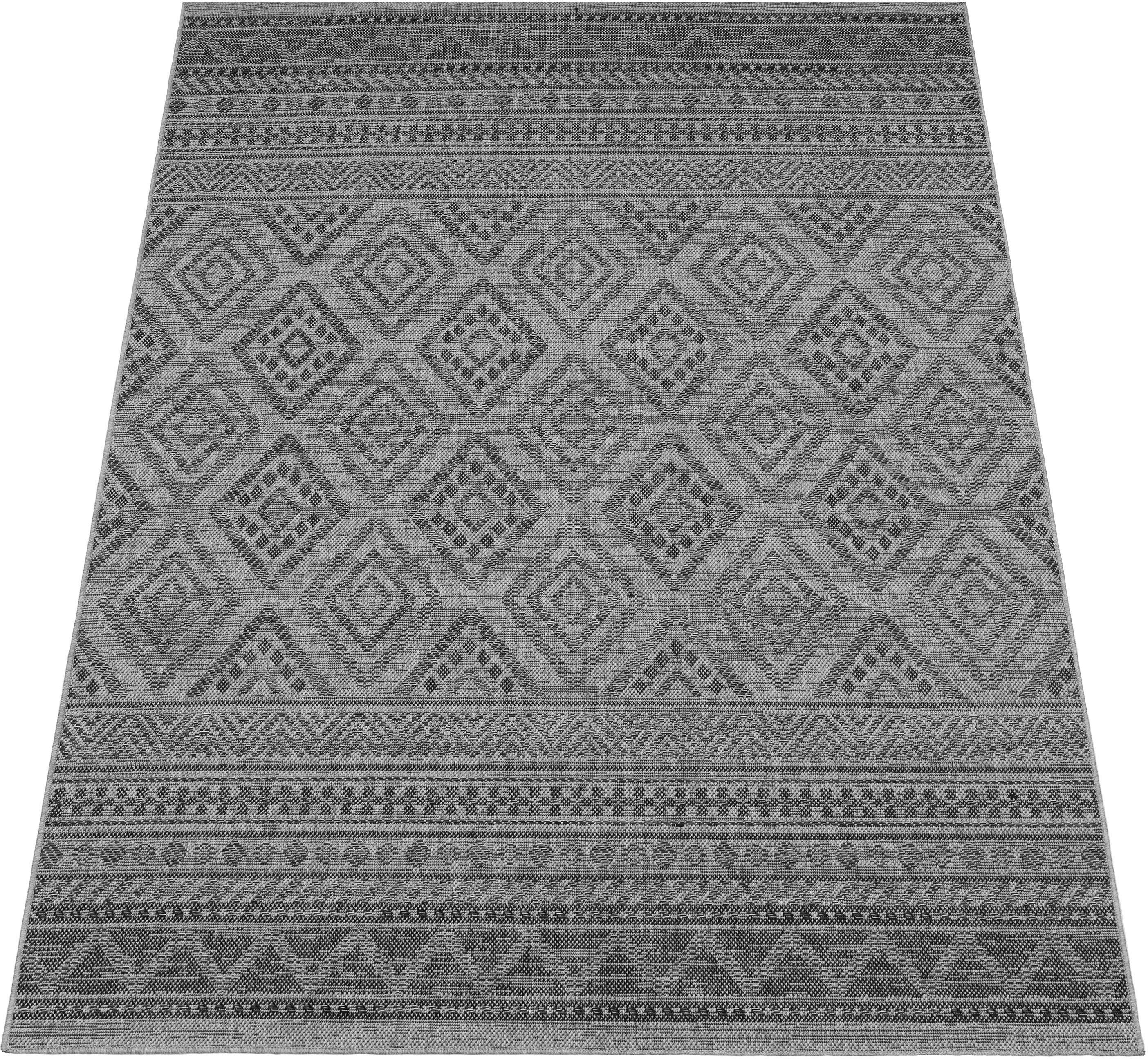 Paco Home Teppich »Vermont 184«, rechteckig, 4 mm Höhe, Flachgewebe, modern günstig online kaufen